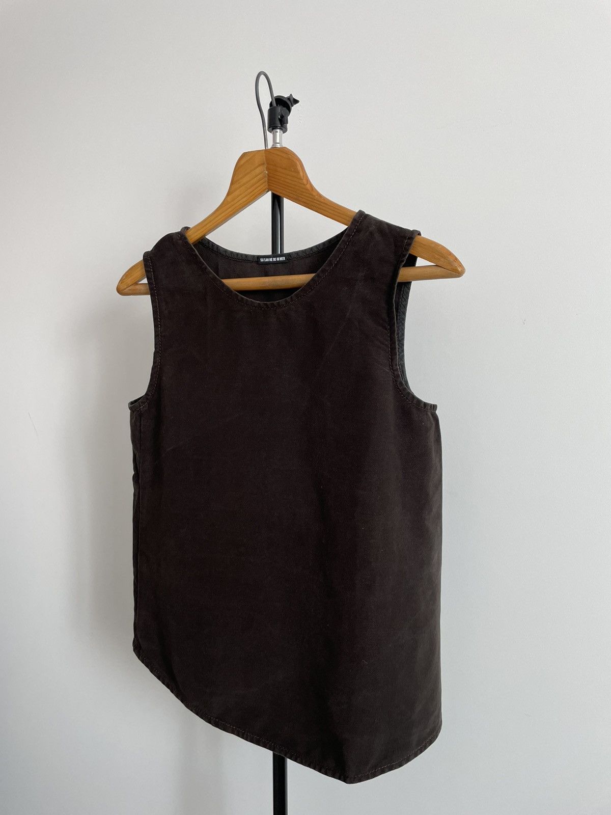 Japanese Brand SU SAN NE BO M MER Archive Shirt Asymmetric 100% Tencel RARE Size M / US 6-8 / IT 42-44 - 3 Thumbnail
