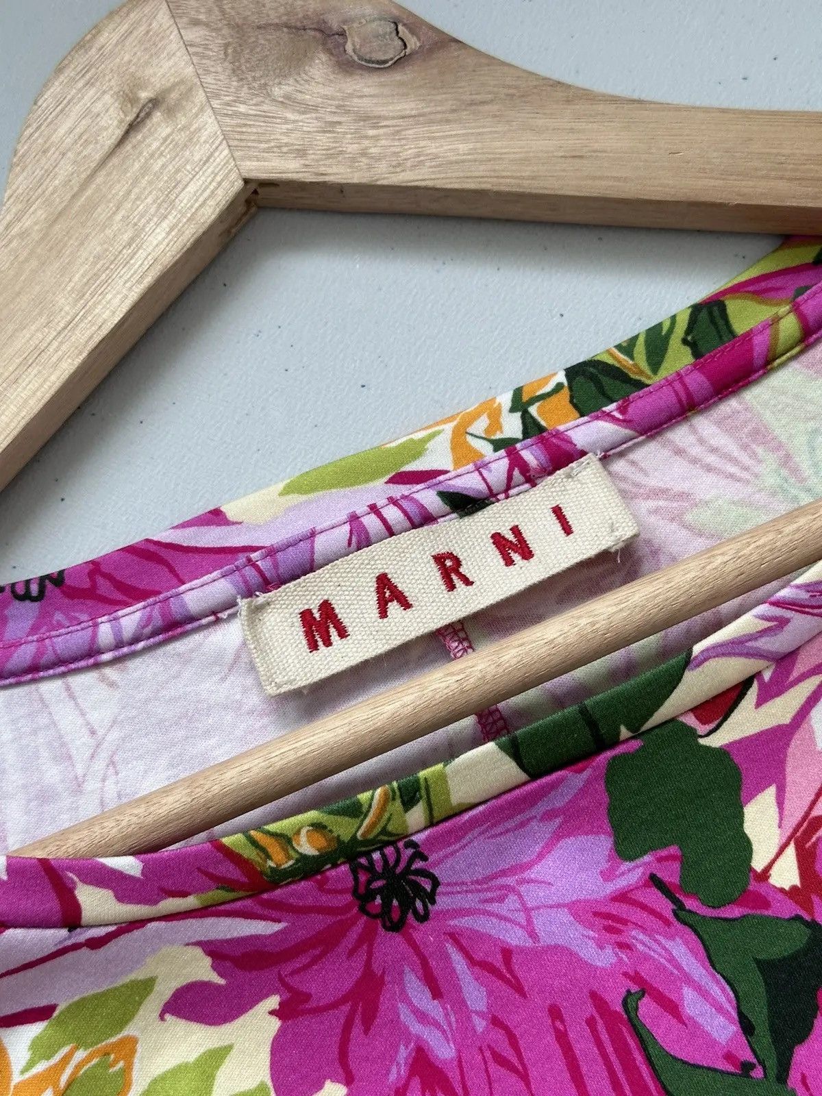 Marni Marni Flowers Mid Dress Pink Size M / US 6-8 / IT 42-44 - 6 Thumbnail