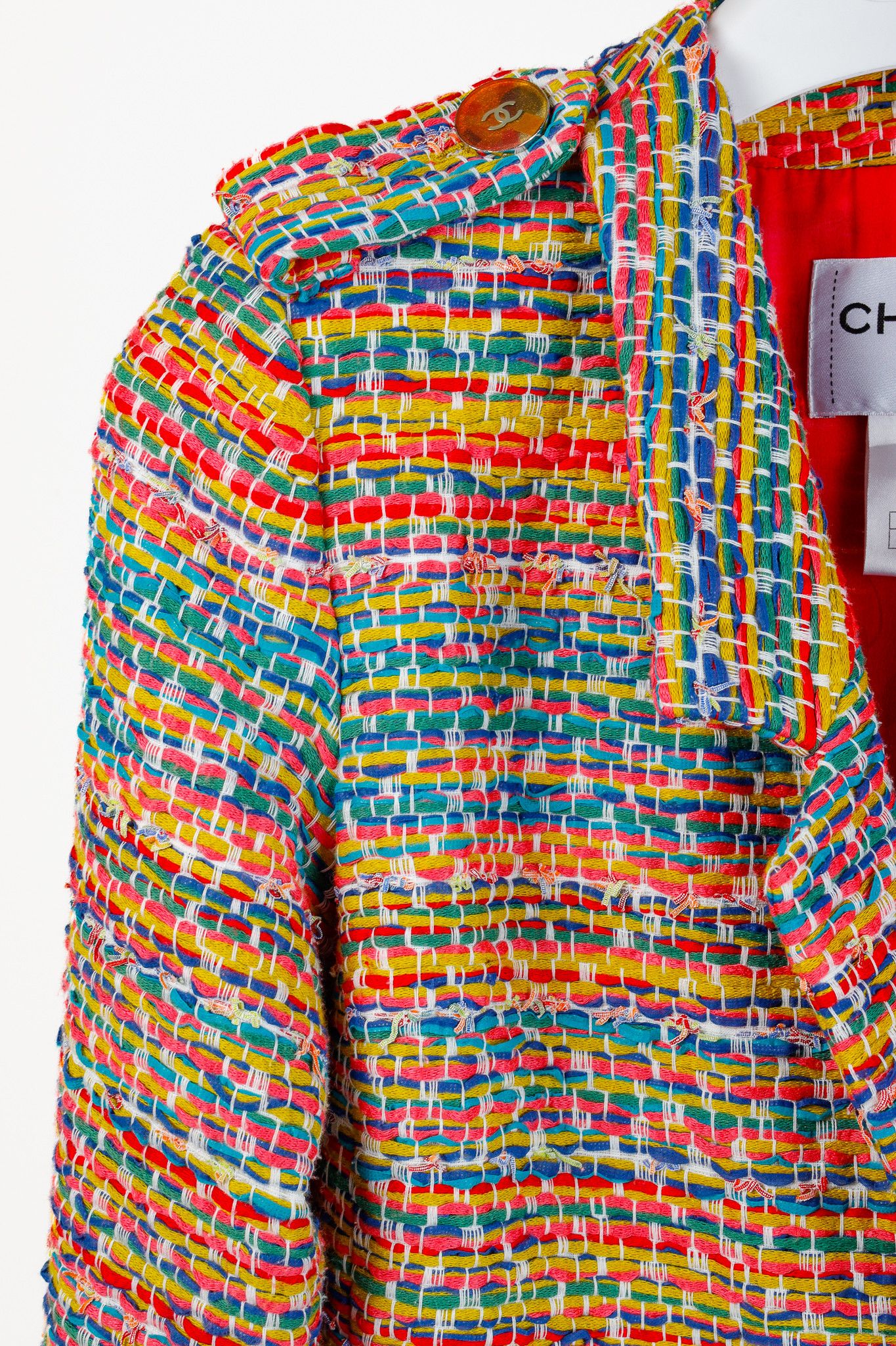 Chanel Chanel Resort 2016 Multicolour-Tweed Single-Button Blazer Size S / US 4 / IT 40 - 5 Thumbnail