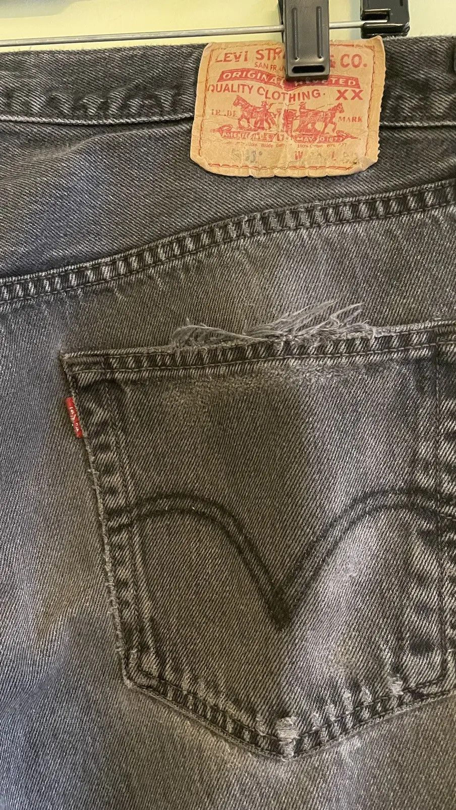 Levi's Vintage Clothing Vintage Levis Washed Black Size US 32 / EU 48 - 7 Thumbnail