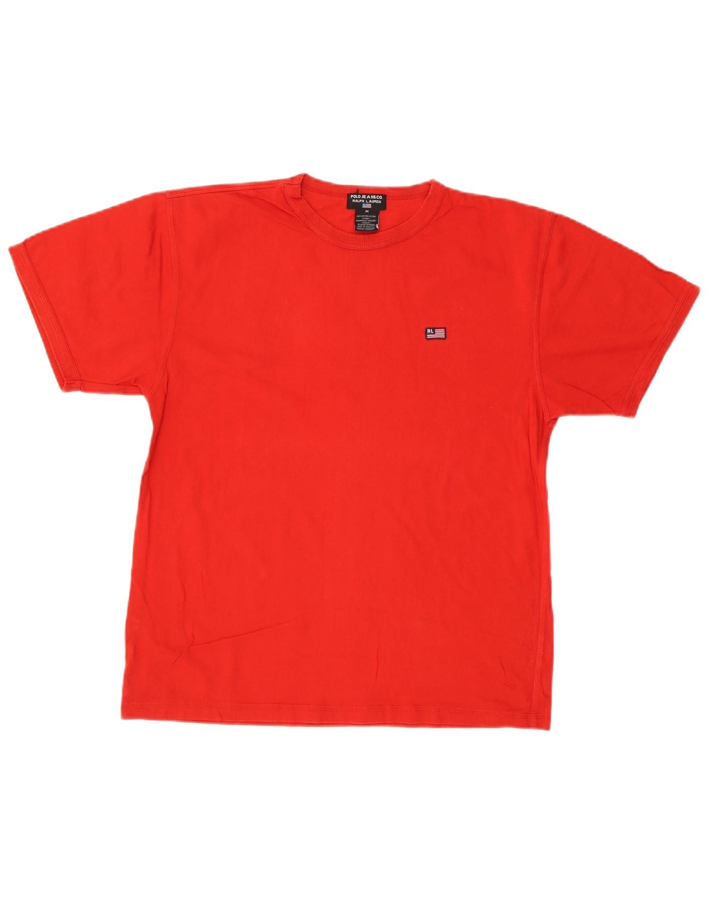 Ralph Lauren Mens Graphic T-Shirt Top Medium Red Cotton Size US M / EU 48-50 / 2 - 1 Thumbnail