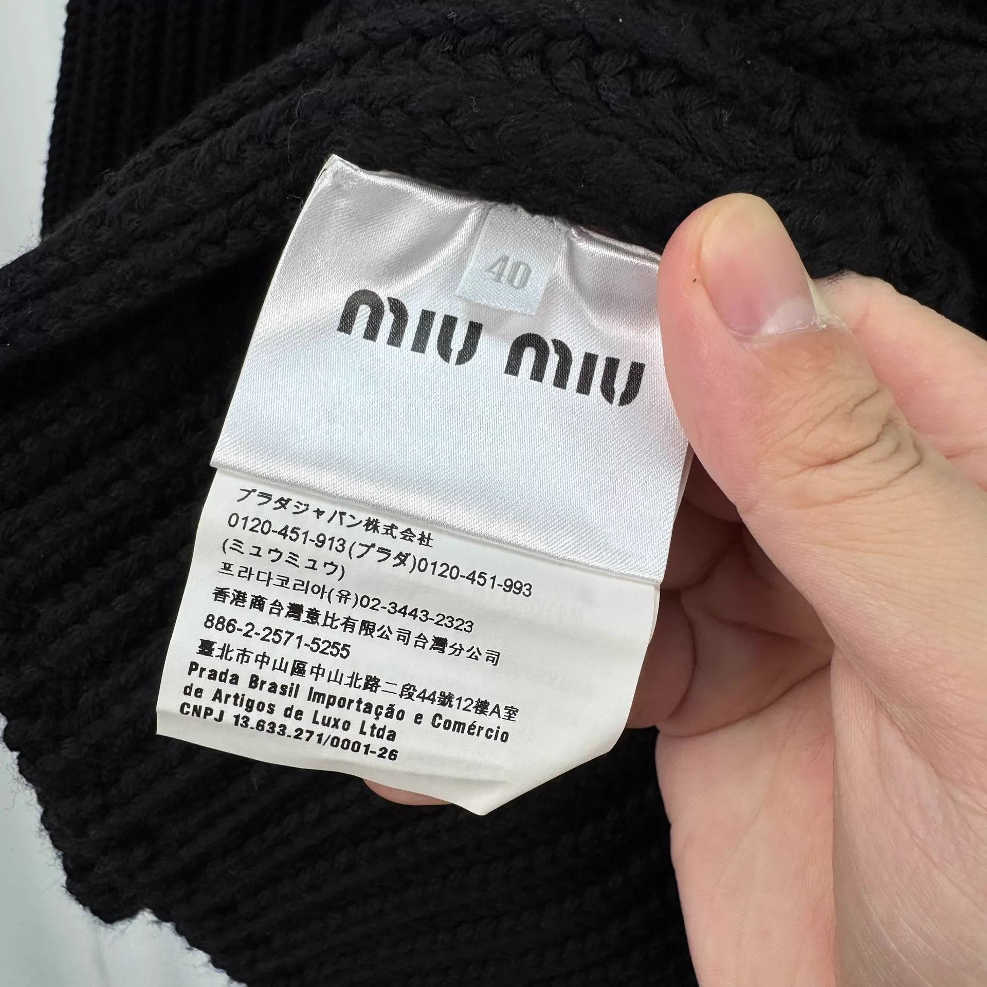 Miu Miu Miu Miu Logo Turtleneck Knit Sweater Women's 40 Size S / US 4 / IT 40 - 7 Thumbnail