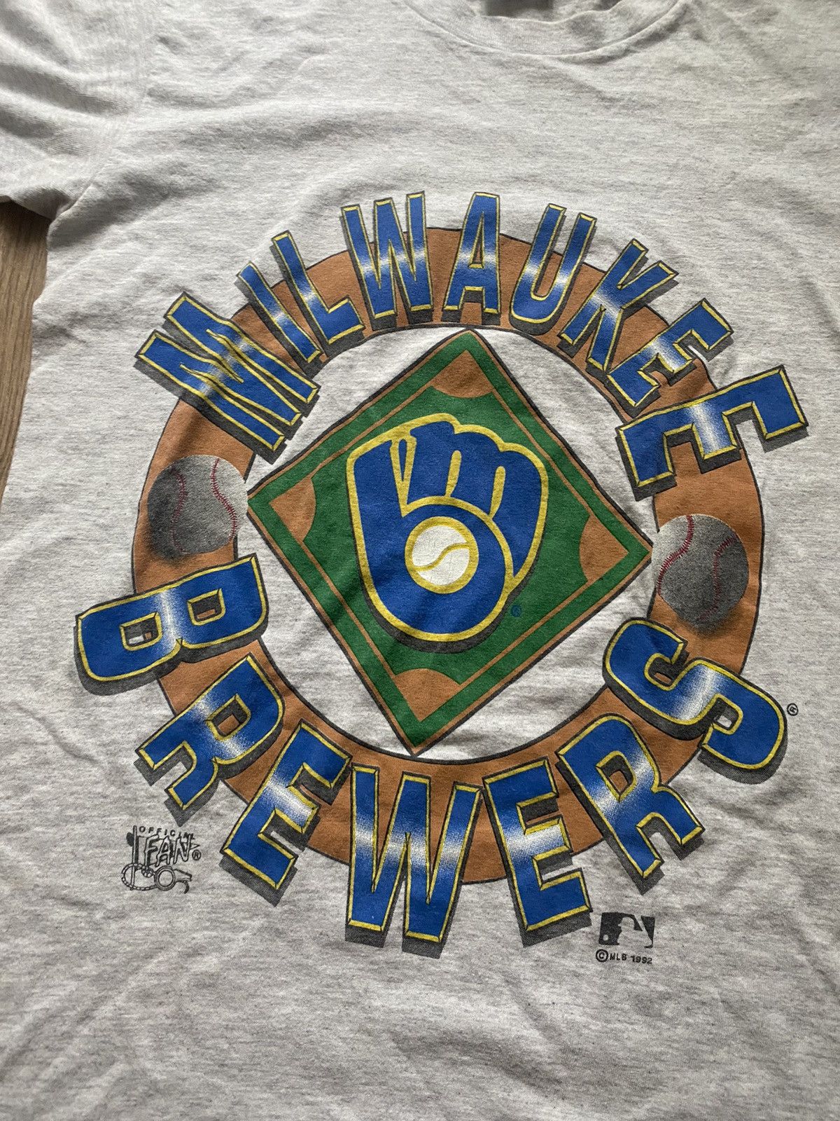 MLB × Vintage Vintage 1992 Milwakaukee Brewers official VERY RARE SHIRT Size US M / EU 48-50 / 2 - 3 Thumbnail