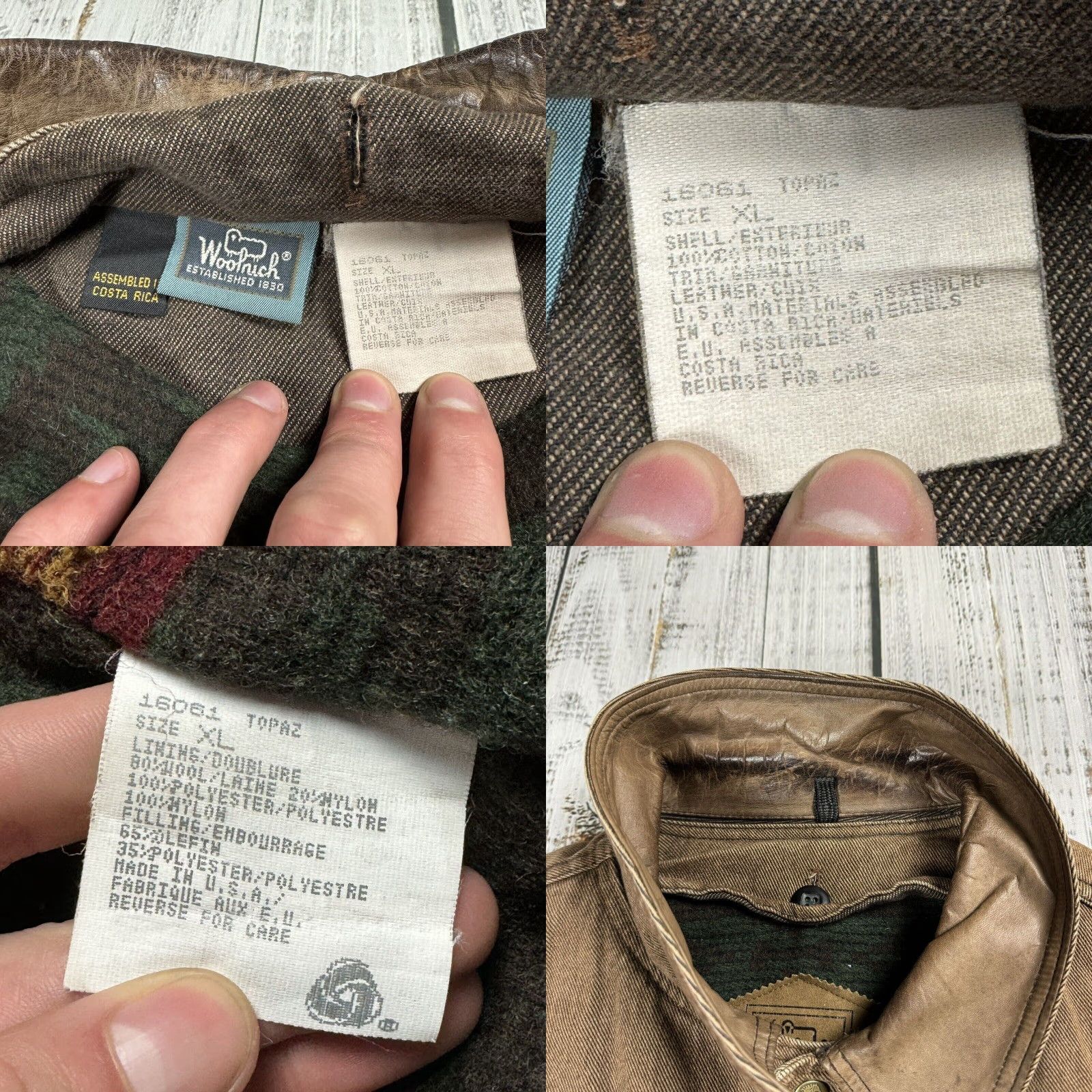 Vintage VINTAGE Woolrich Southwest Aztec Wool Blanket Lined Denim Chore Coat XL Mens Barn Jacket Size US XL / EU 56 / 4 - 8 Thumbnail