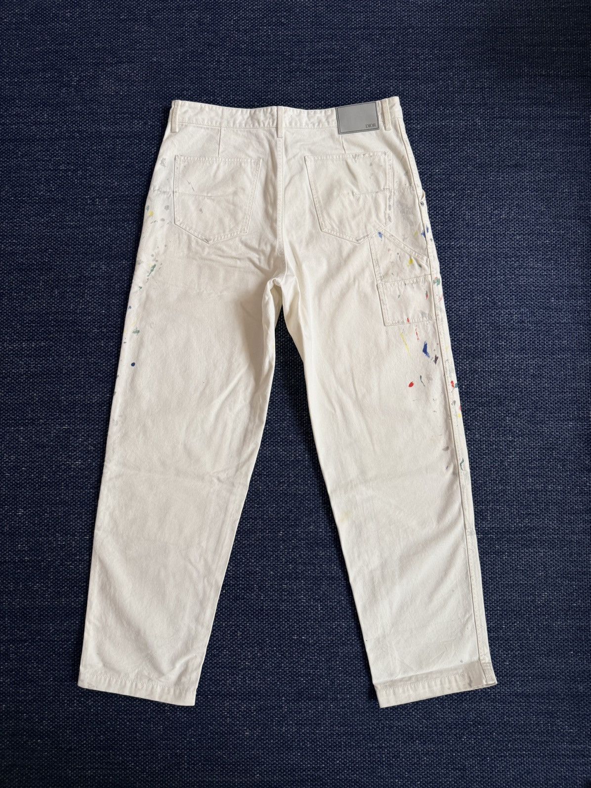 Dior SS21 Paint Splatter Double Knee Pants Size US 32 / EU 48 - 5 Thumbnail