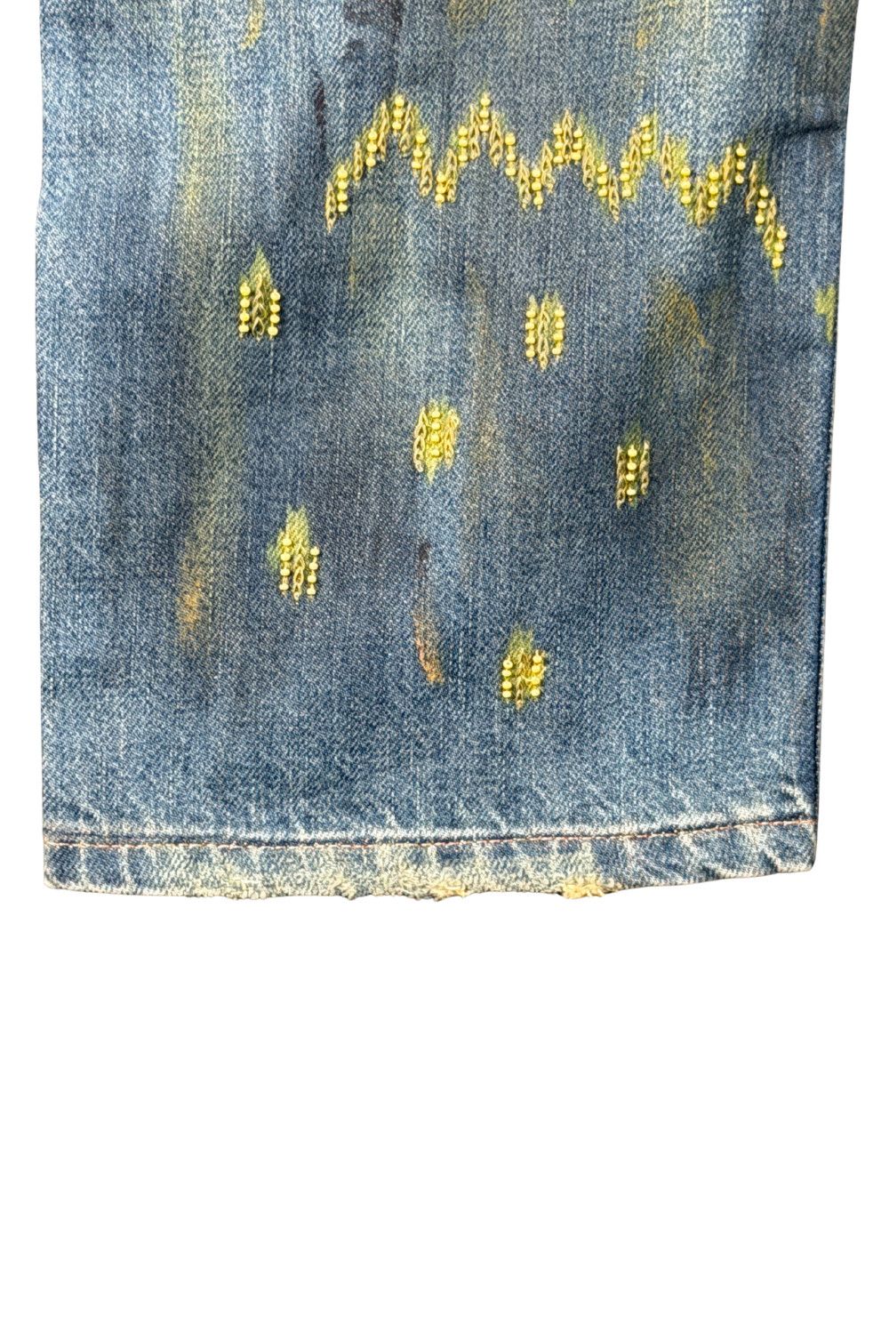 Ralph Lauren Purple Label Ralph Lauren Purple Label Hand-Beaded Artisanal Denim Size 28" / US 6 / IT 42 - 7 Thumbnail