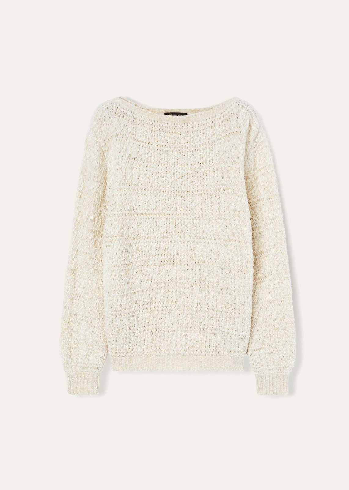 Loro Piana o1srvl11e0824 Arequipa Boatneck Sweater in Beige Size XXL / US 16-18 / IT 52-54 - 1 Thumbnail