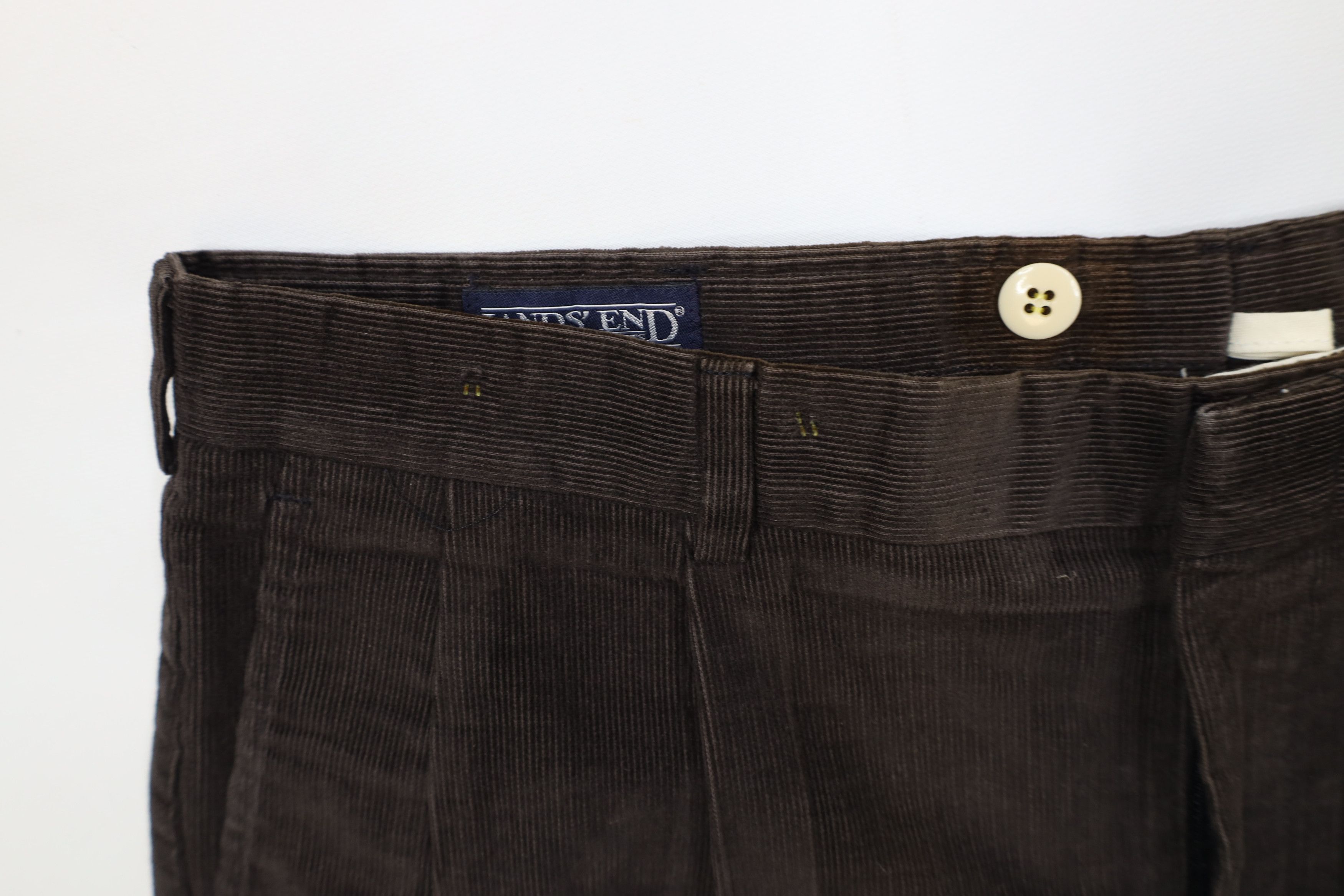 Lands' End Vintage 90s Lands End Wide Leg Corduroy Chino Pants USA Size US 38 / EU 54 - 9 Thumbnail