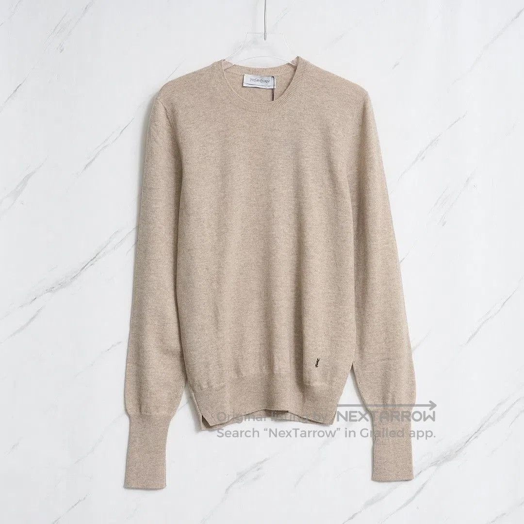 Saint Laurent Paris Saint Laurent Men's Logo Knit Sweater. Size US M / EU 48-50 / 2 - 1 Thumbnail