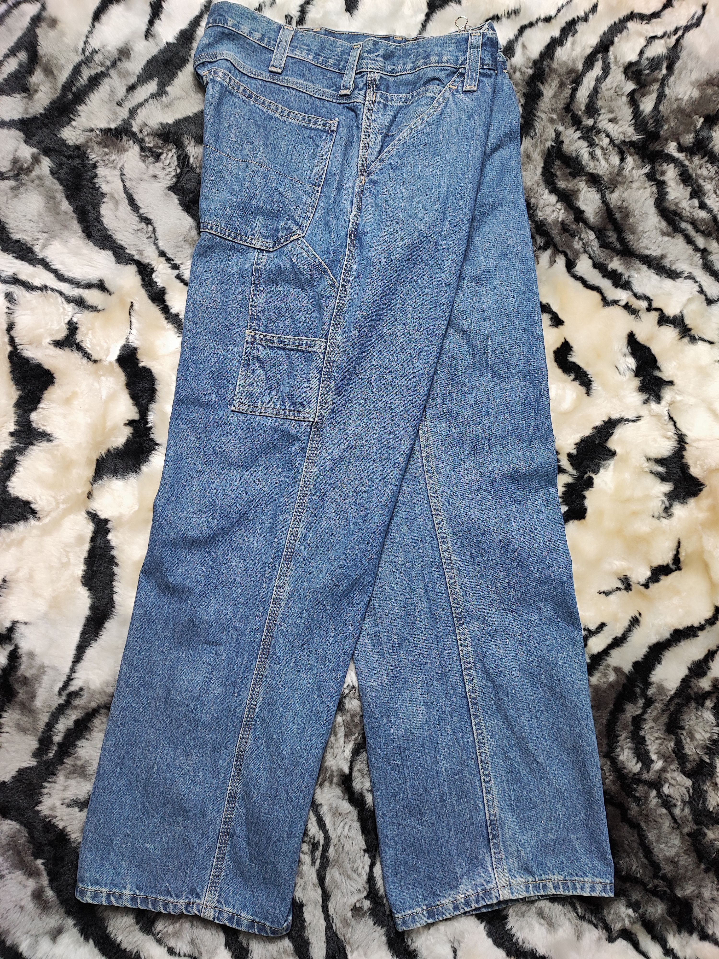 Faded Glory × Vintage Crazy Vintage Baggy Carpenter Jeans Size US 38 / EU 54 - 2 Thumbnail