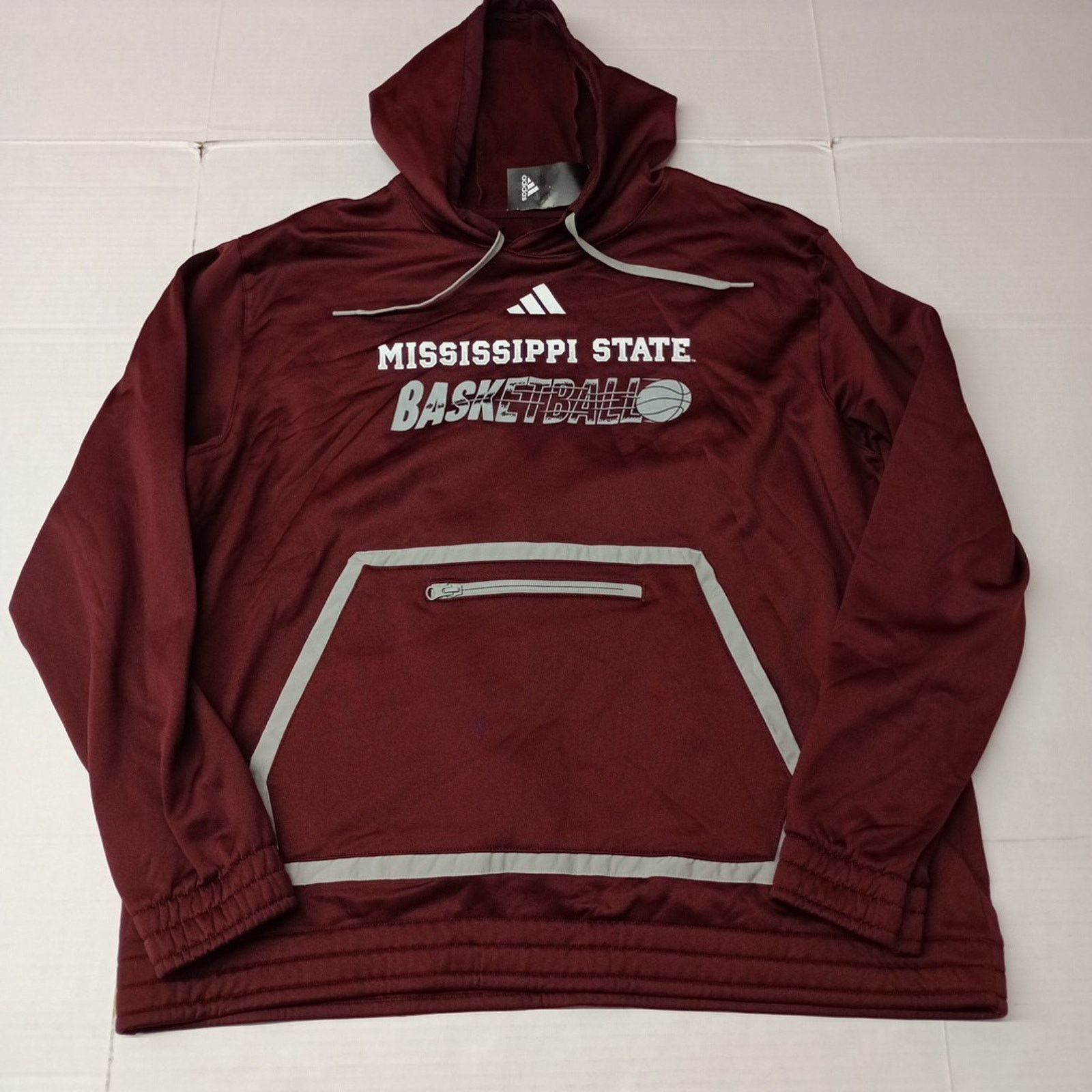 Adidas Mississippi State Bulldogs Adidas Hoodie Men’s 2XL Maroon Size US XXL / EU 58 / 5 - 1 Thumbnail