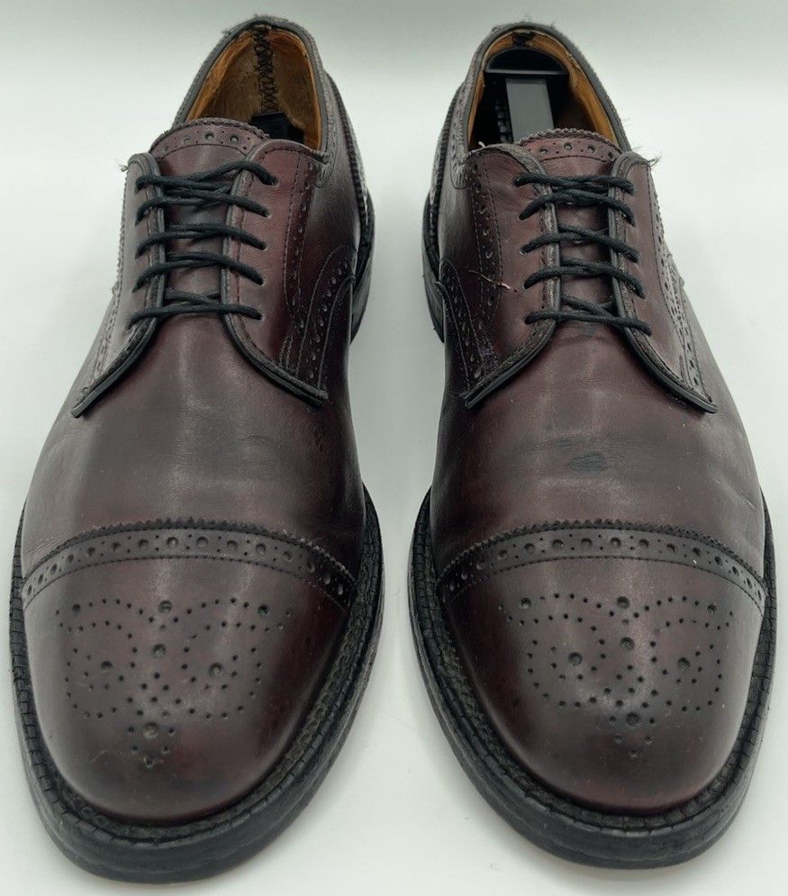 Allen Edmonds Allen Edmonds LEXINGTON Burgundy Leather Cap Toe Oxford Sz 9 Size US 9 / EU 42 - 1 Thumbnail