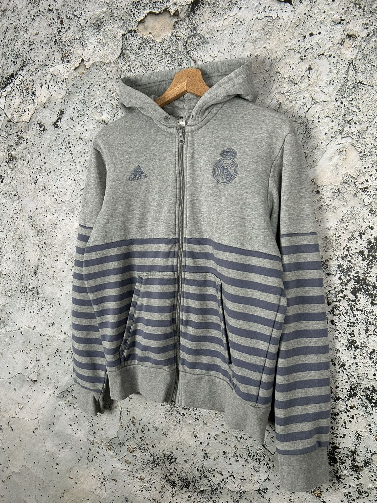 Adidas Adidas Real Madrid Football Zip Hoodie Soccer Jersey Size US M / EU 48-50 / 2 - 2 Thumbnail