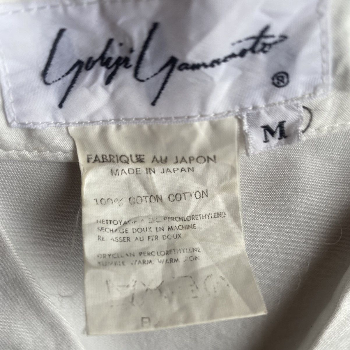 Yohji Yamamoto Vintage 90’s V Neck Collar Boxy Fit Shirt Size US M / EU 48-50 / 2 - 4 Thumbnail