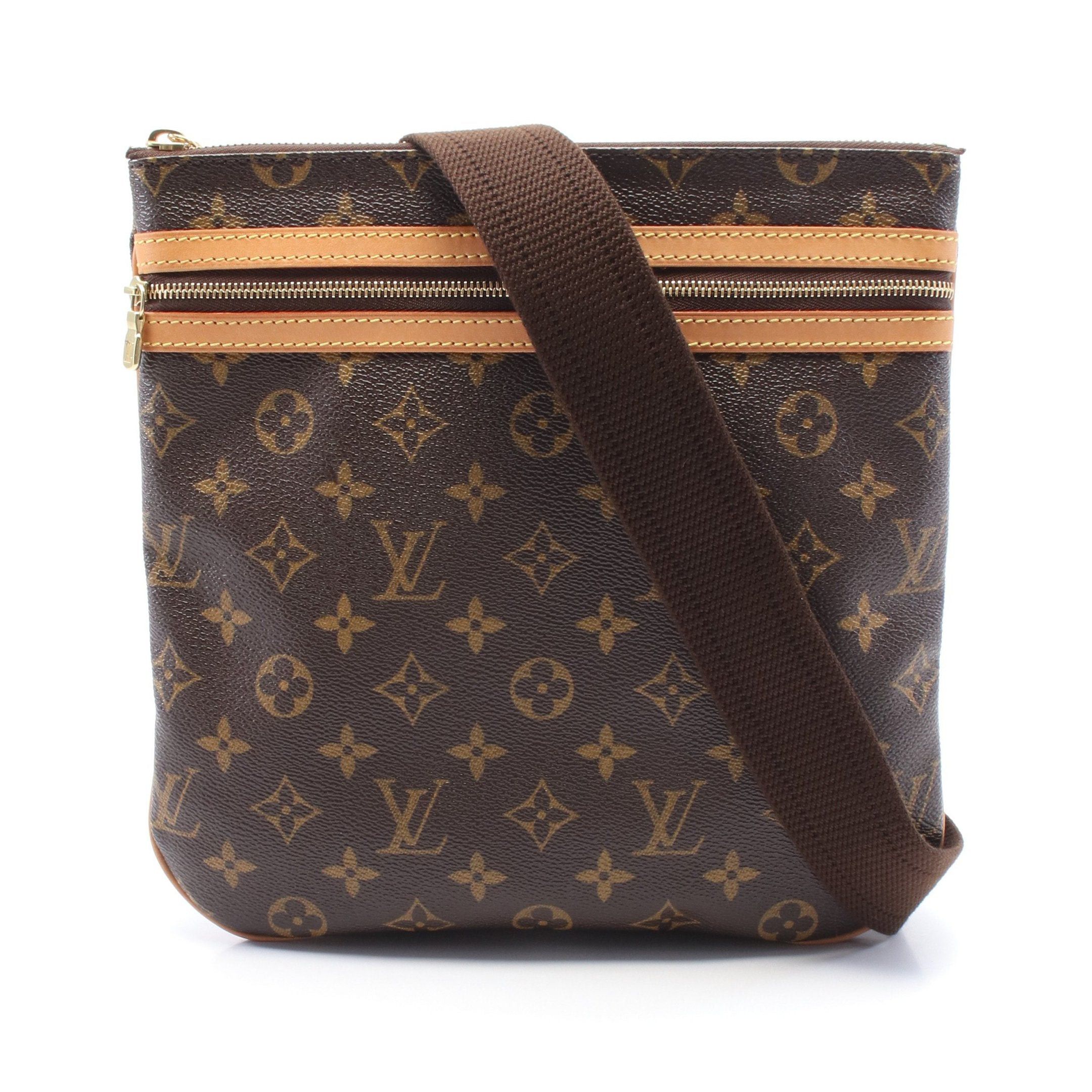 Louis Vuitton Louis Vuitton Pochette Bosphore Monogram Shoulder Bag Leather Brown Size ONE SIZE - 1 Thumbnail