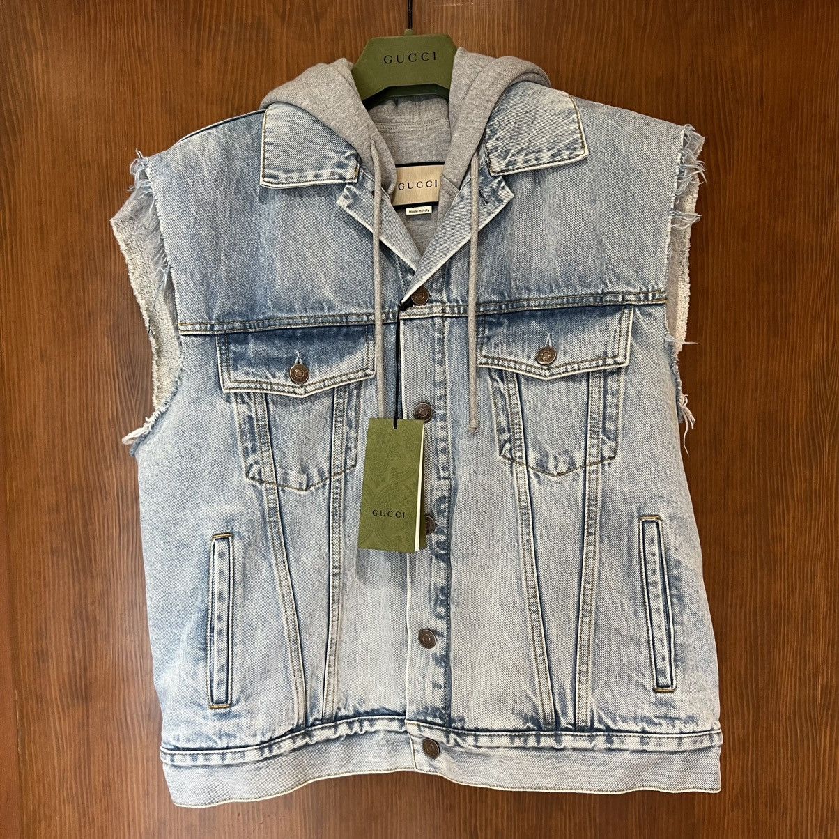 Gucci Gucci Hooded Denim Vest in Small Size US S / EU 44-46 / 1 - 3 Thumbnail