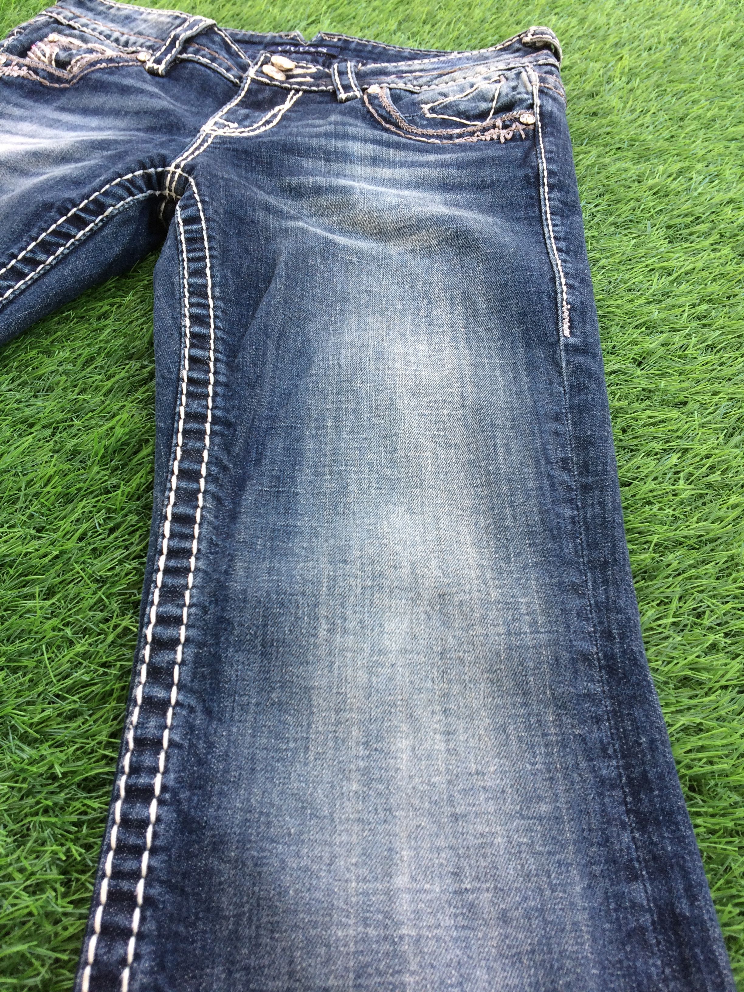Japanese Brand Low Waist Flared Denim Pants #D-838 Size 28" / US 6 / IT 42 - 5 Thumbnail