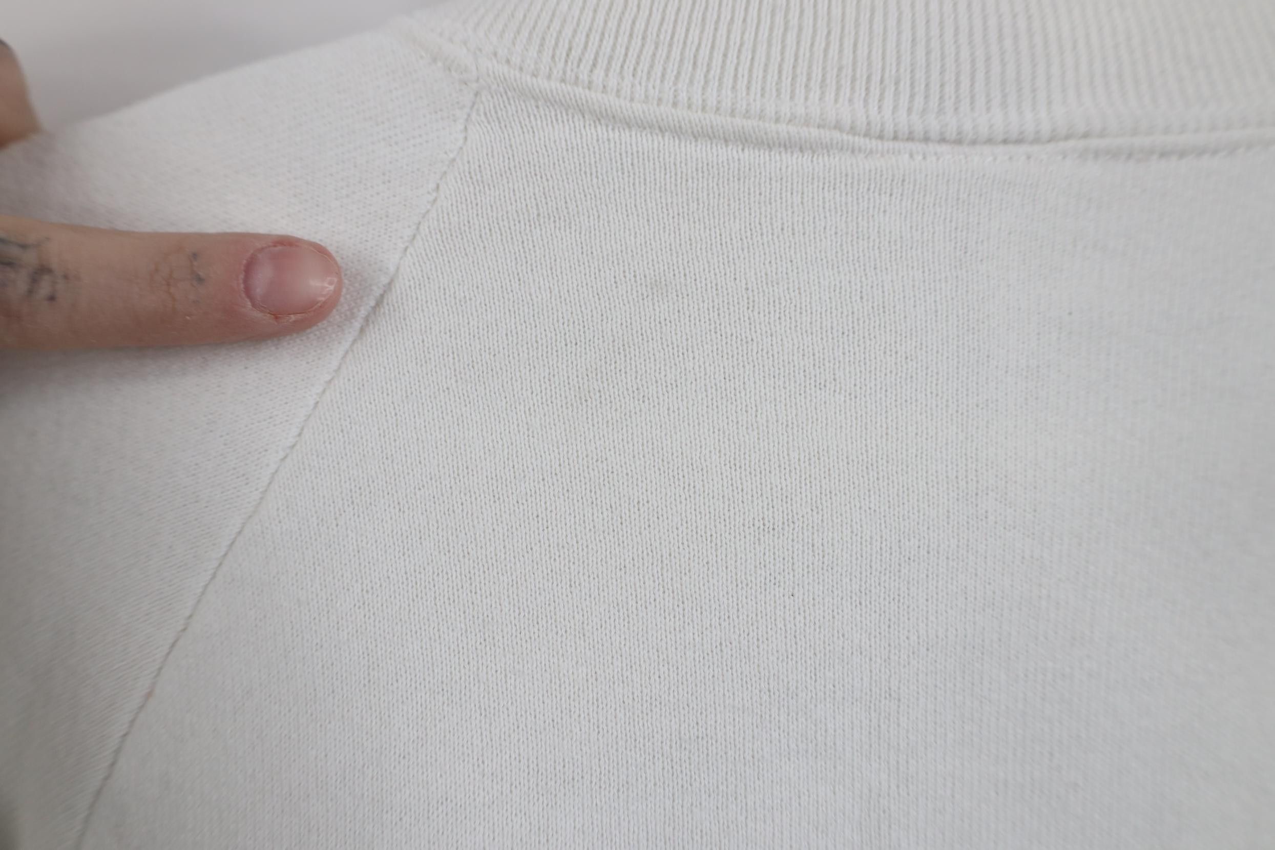Vintage Vintage 80s 90s Streetwear Blank Raglan Sweatshirt White USA Size M / US 6-8 / IT 42-44 - 8 Thumbnail