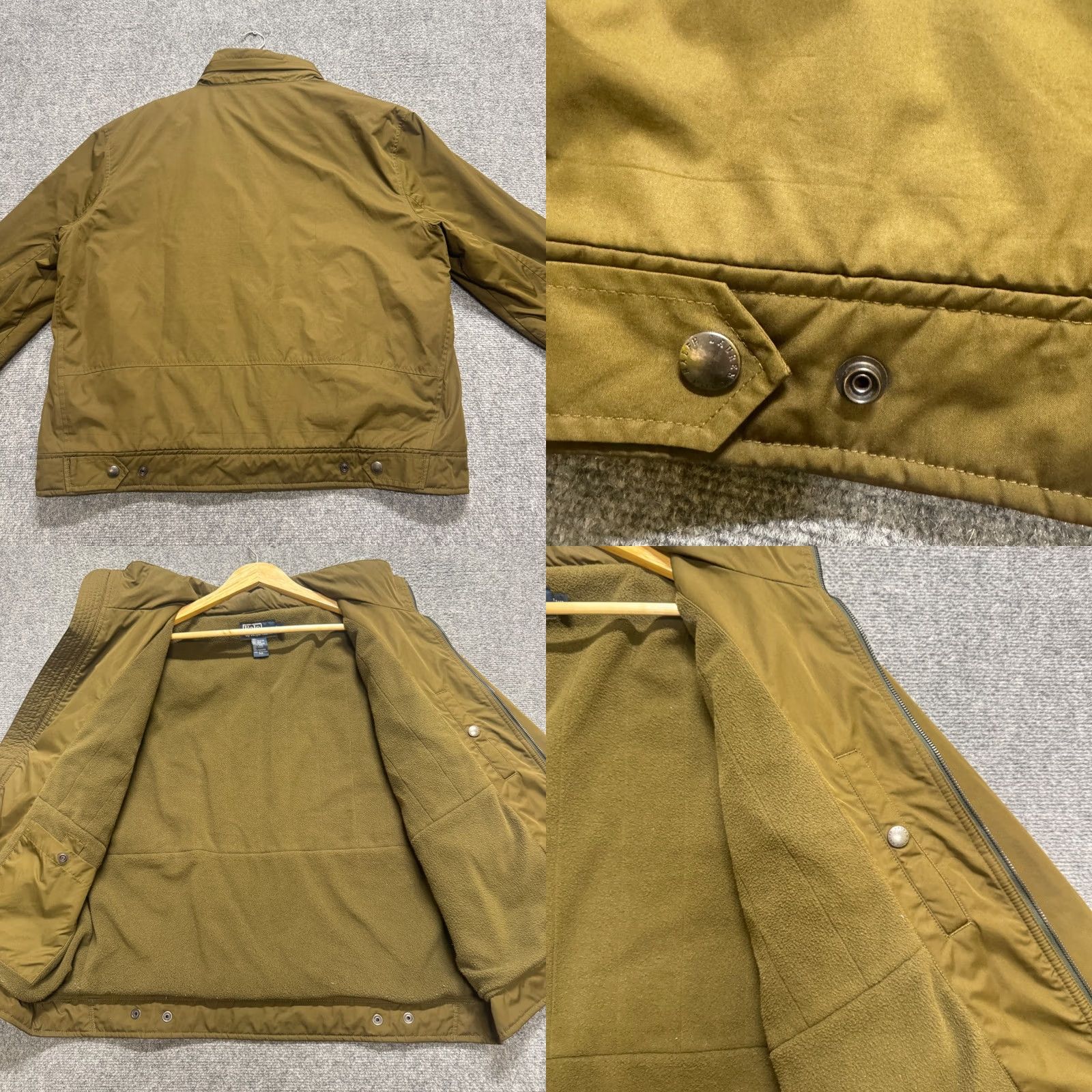Ralph Lauren VINTAGE Polo Ralph Lauren Zip Bomber Jacket Hidden Hoodie Fleece Lined Green Mens XL Size US XL / EU 56 / 4 - 9 Thumbnail