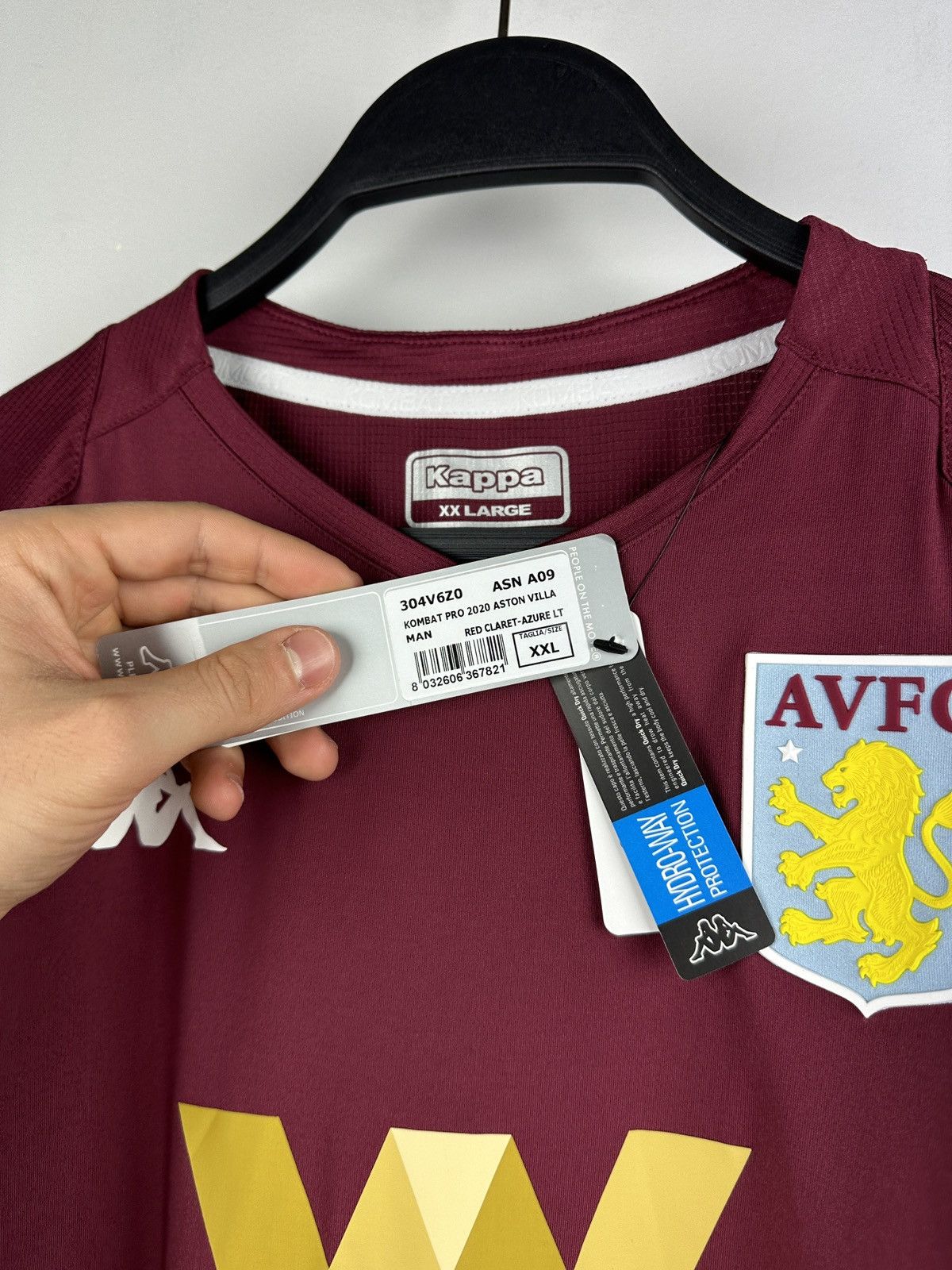 Kappa NEW🏷️ Aston Villa Kappa Soccer Jersey Size US XXL / EU 58 / 5 - 7 Thumbnail