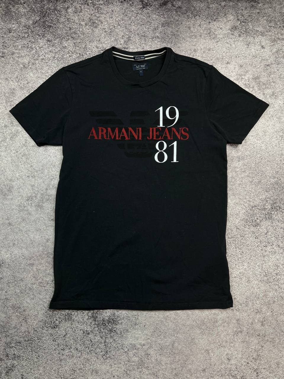 Armani Vintage Armani Jeans Luxury Big Logo Tee T Shirt Size US XL / EU 56 / 4 - 1 Thumbnail
