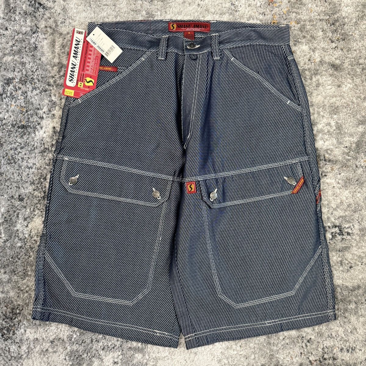 JNCO × Japanese Brand × Vintage Crazy Vintage y2k Shanu baggy front pocket carpenter rave Size US 36 / EU 52 - 2 Thumbnail