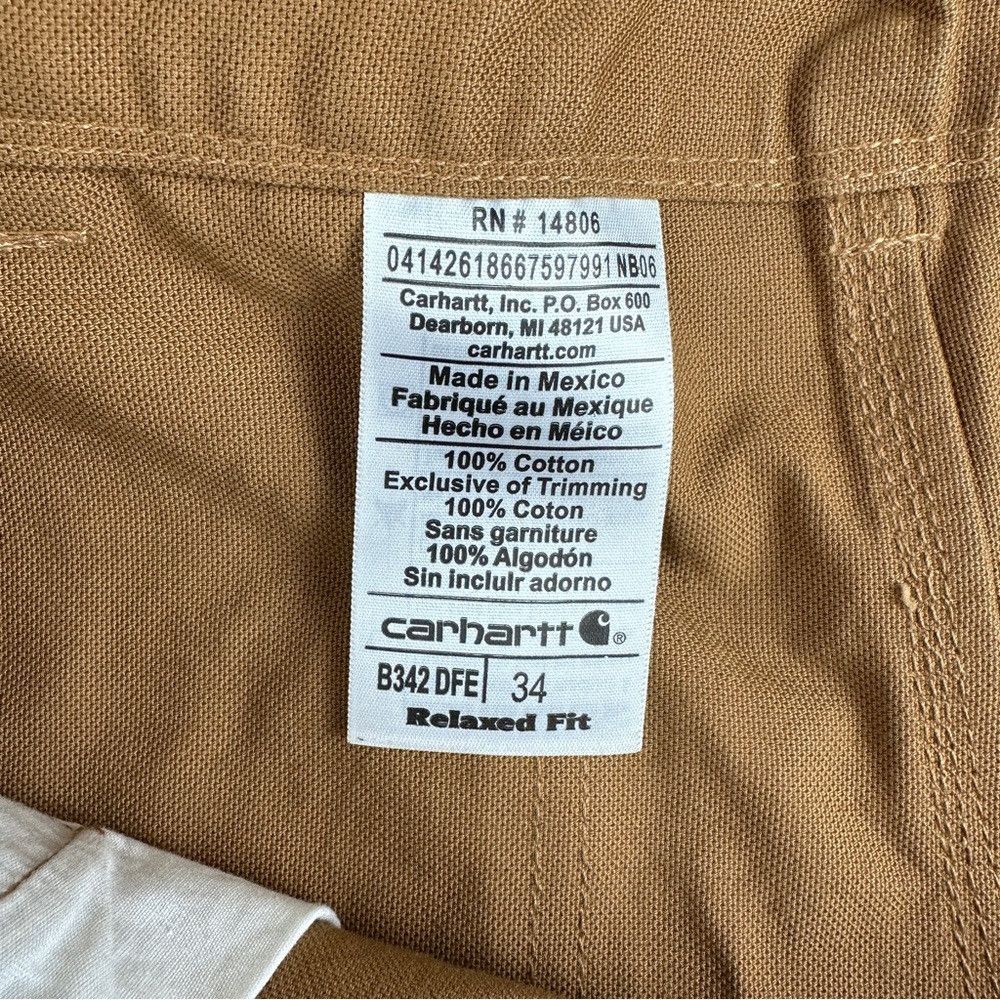 Carhartt Carhartt Rework Double Knee Tan Shorts Men's Size 34 W REFE Size US 34 / EU 50 - 2 Thumbnail