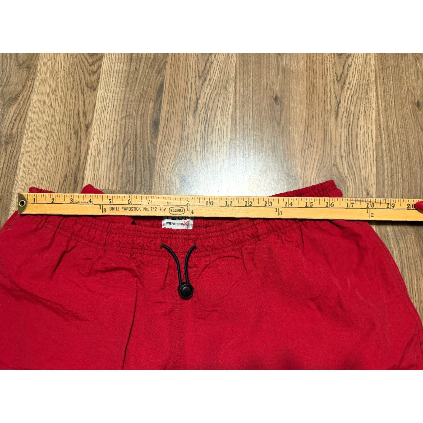 Izod IZOD PerformX Shorts Men’s Large Red Swim Trunks Tie Waist Trunks Beach Vintage No Size US 33 - 7 Thumbnail