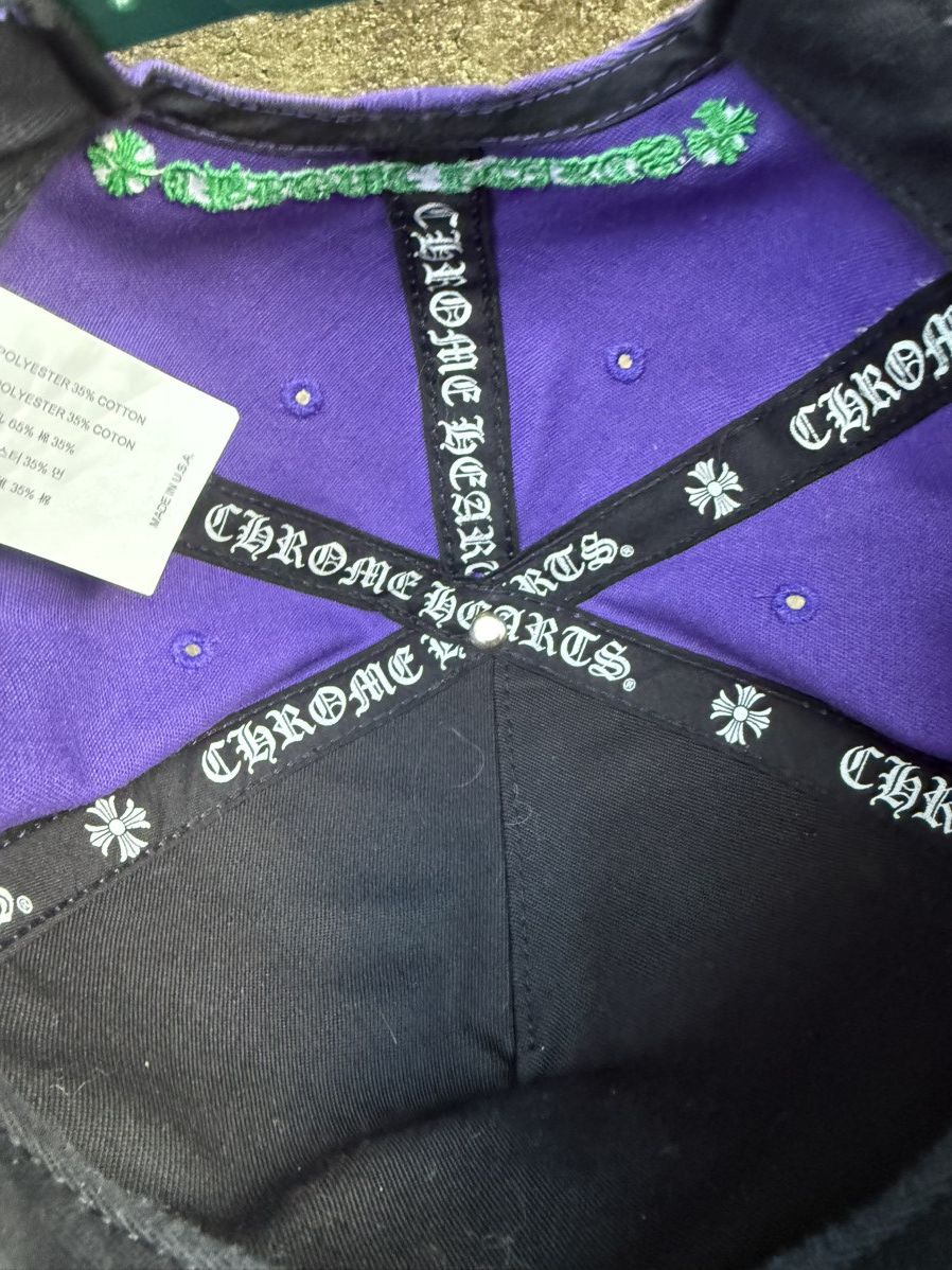 Chrome Hearts Chrome Hearts CH Purple Trucker Hat Size ONE SIZE - 5 Thumbnail
