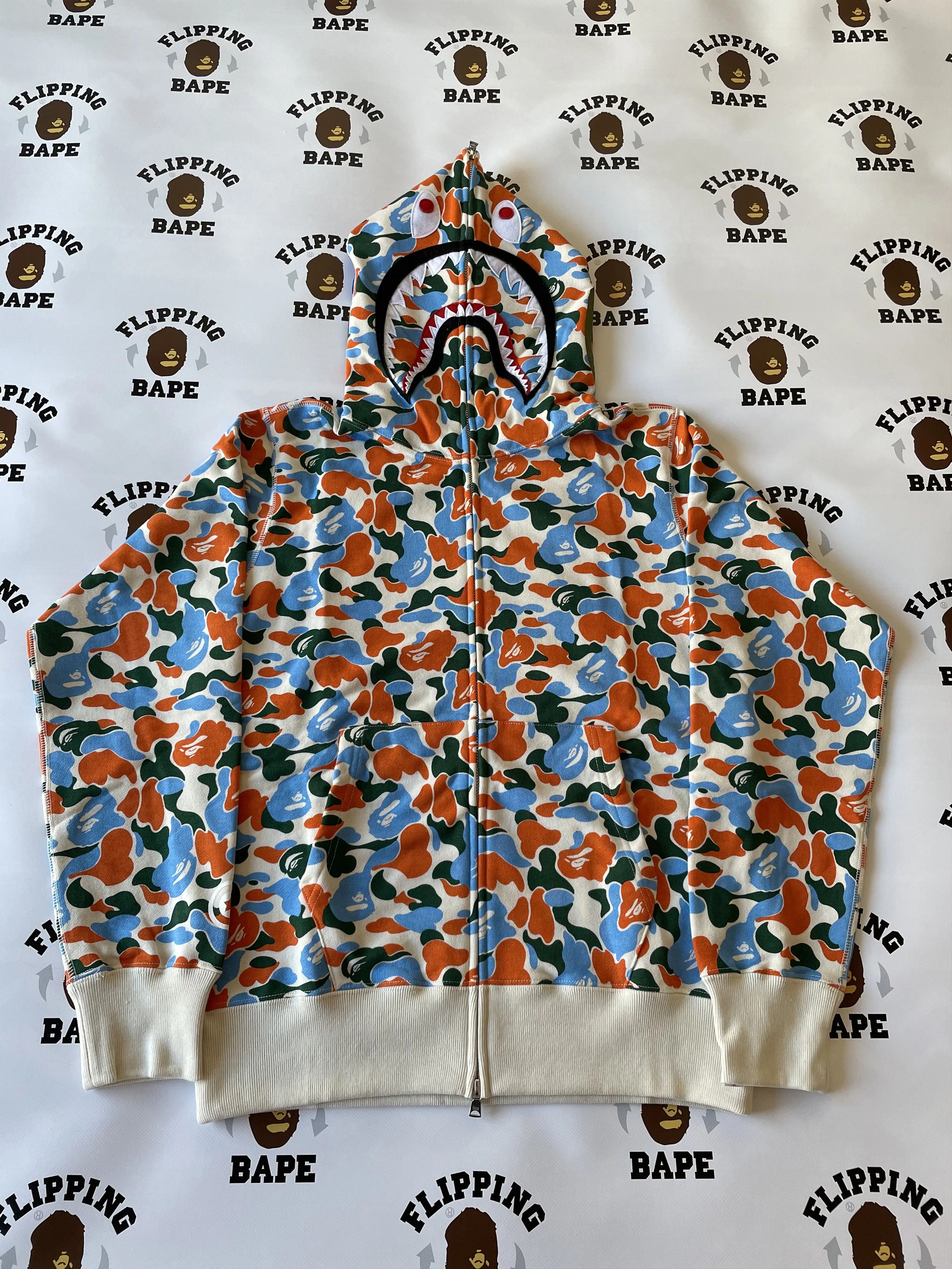 Bape BAPE STORE INDONESIA SHARK FULL ZIP HOODIE (2023) Size US M / EU 48-50 / 2 - 1 Thumbnail