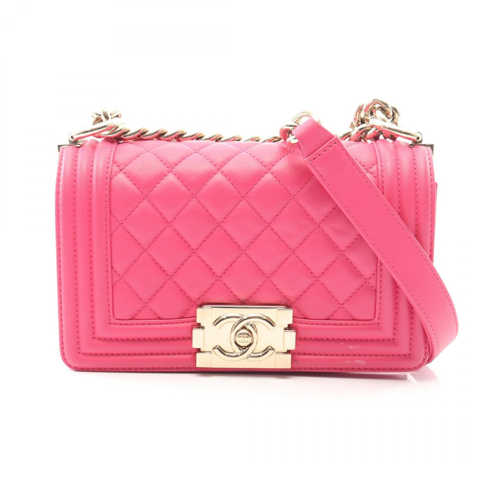 Chanel Chanel CHANEL Boy Chanel Lambskin Shoulder Bag Leather Shoulder Bag A67085 DUTY FREE for USA Size ONE SIZE - 1 Thumbnail