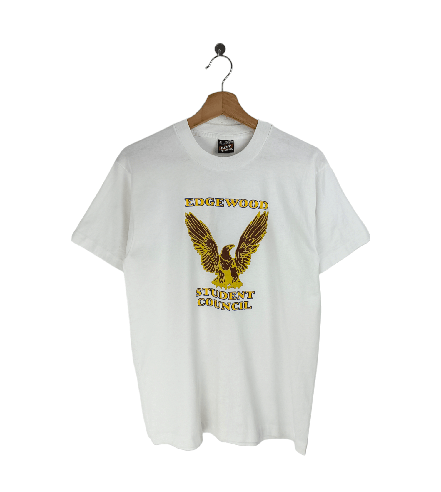 Fruit Of The Loom VINTAGE EARLY 90'S EDGEWOOD STUDENT COUNCIL TEE Size US M / EU 48-50 / 2 - 1 Thumbnail