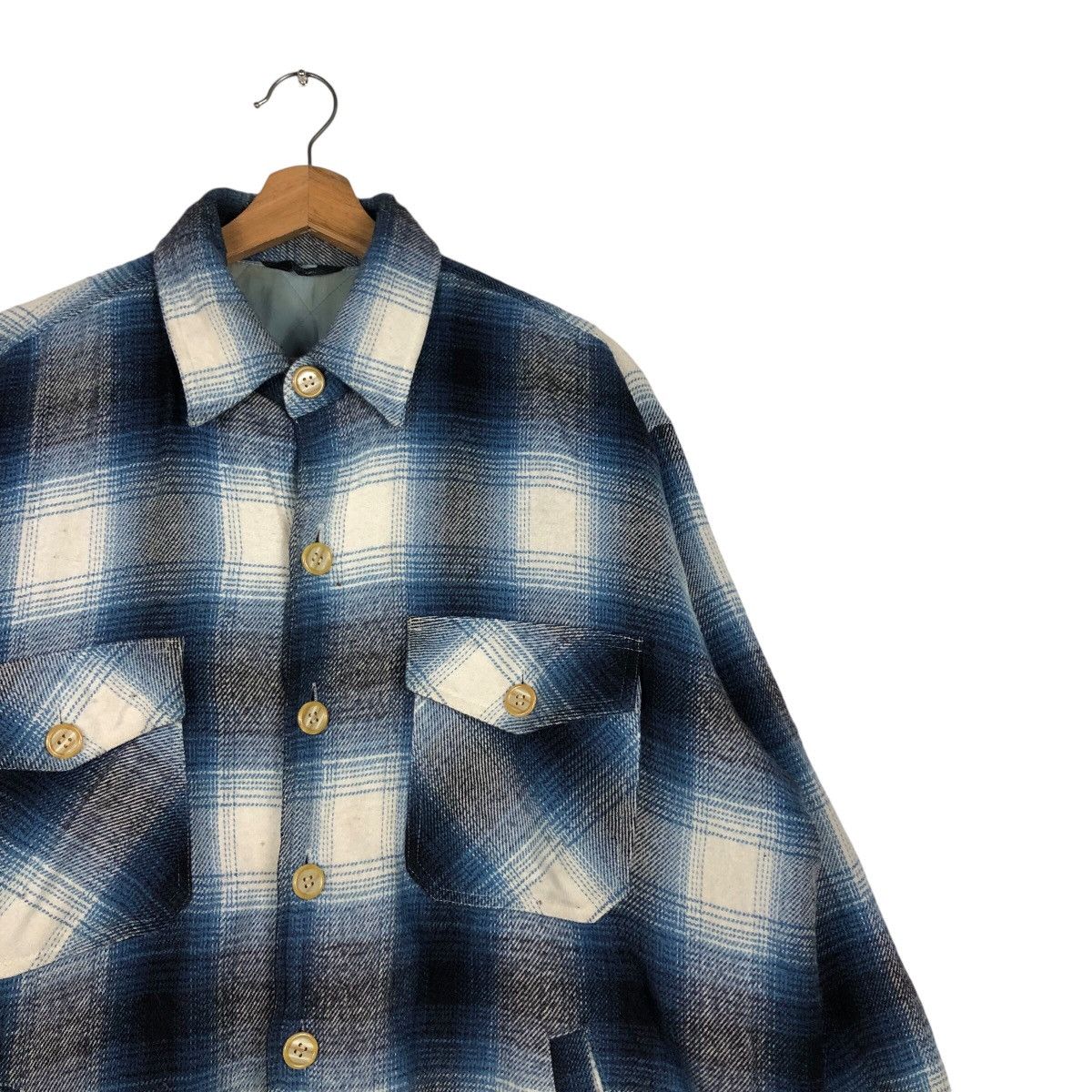 Japanese Brand 📌Vintage Chore Work Jacket Flannel Tartan Design Size US L / EU 52-54 / 3 - 7 Thumbnail