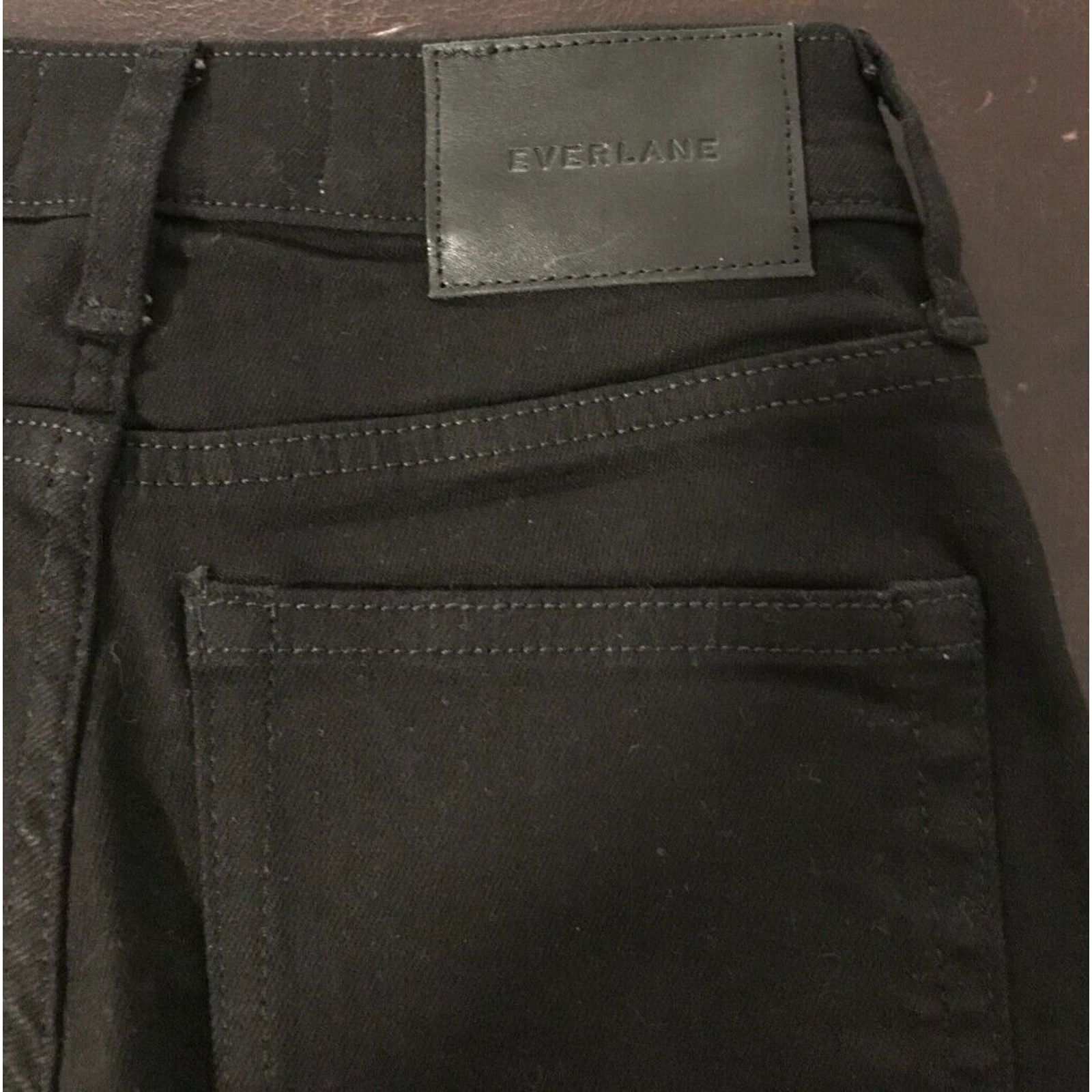 Everlane Everlane Women's Black Mid Rise Skinny Ankle Jeans - Size 23 Size 23" - 2 Thumbnail