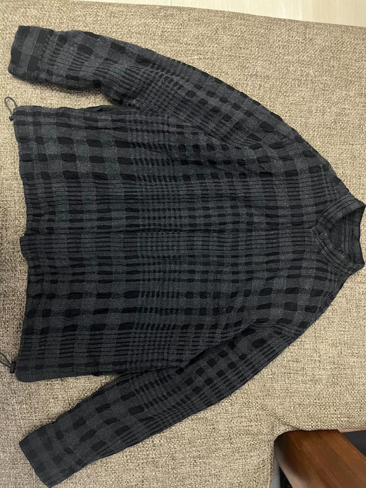 LONE WOLF Wool Plaid Coat for Unisex Wear Size S / US 4 / IT 40 - 1 Thumbnail