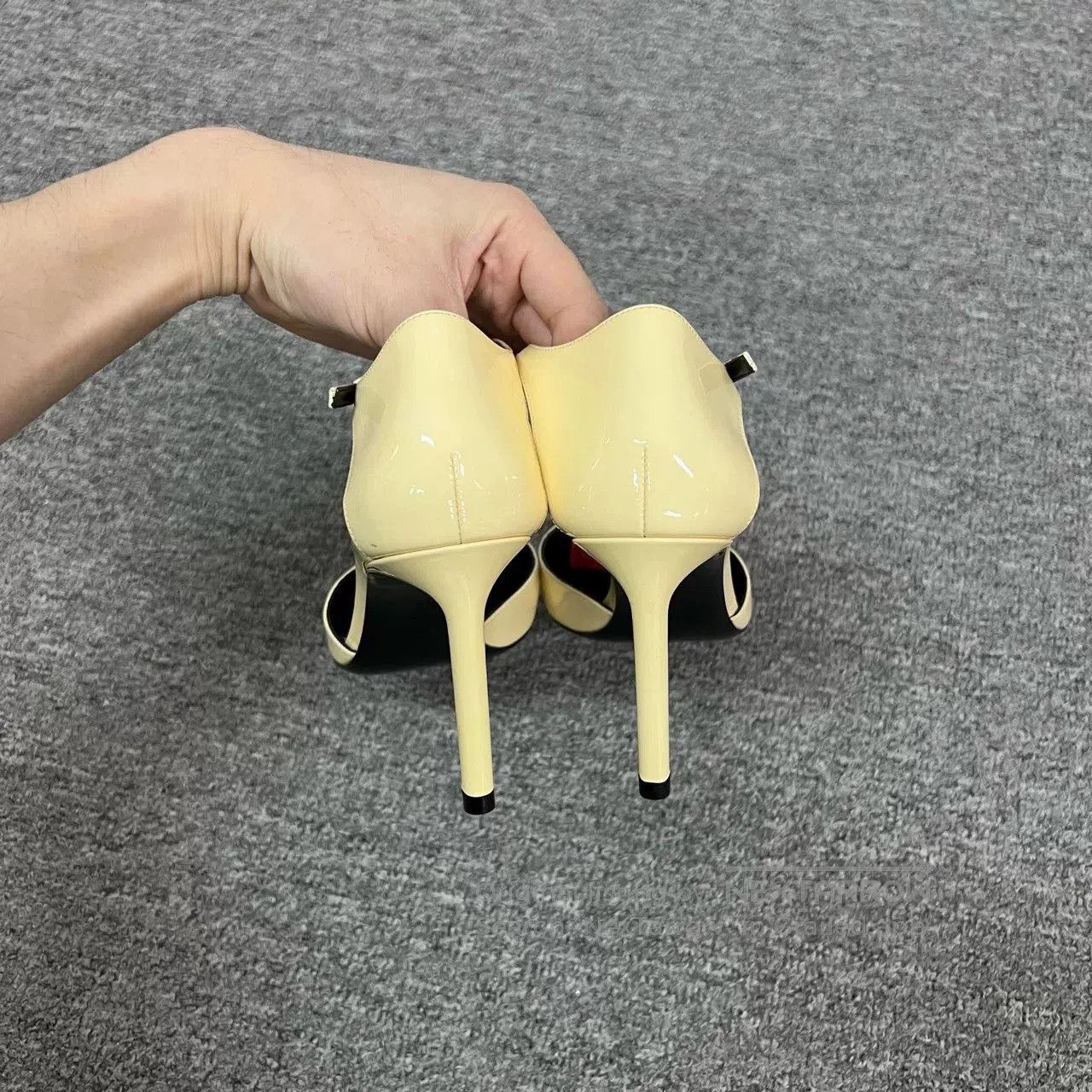 Saint Laurent Paris YSL Black High Heels Size 38/37.5. Size US 7 / IT 37 - 3 Thumbnail
