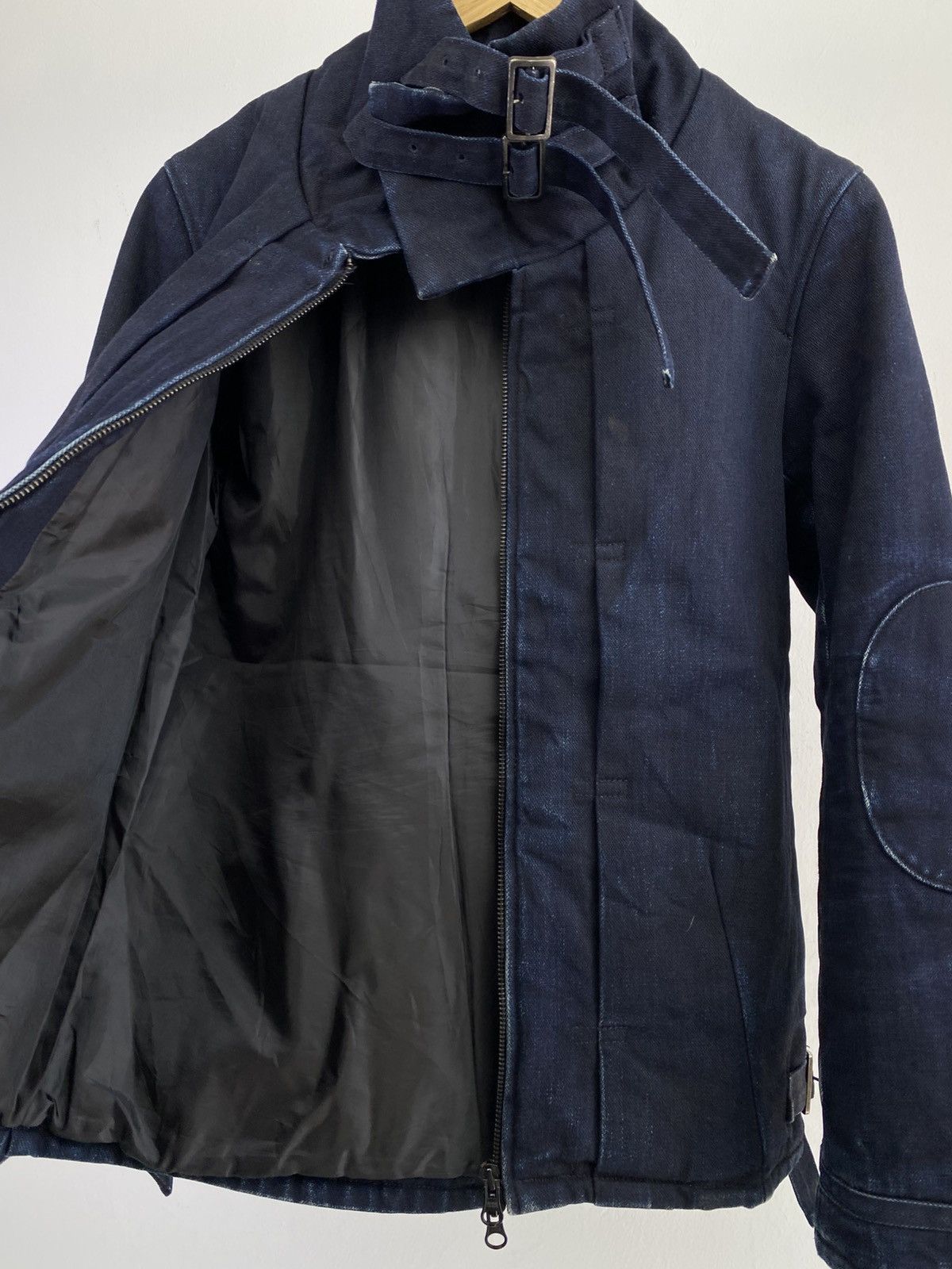 Japanese Brand 2000’s Japanese Brand Dark Indigo Neck Buckle Jacket Size US M / EU 48-50 / 2 - 12 Thumbnail