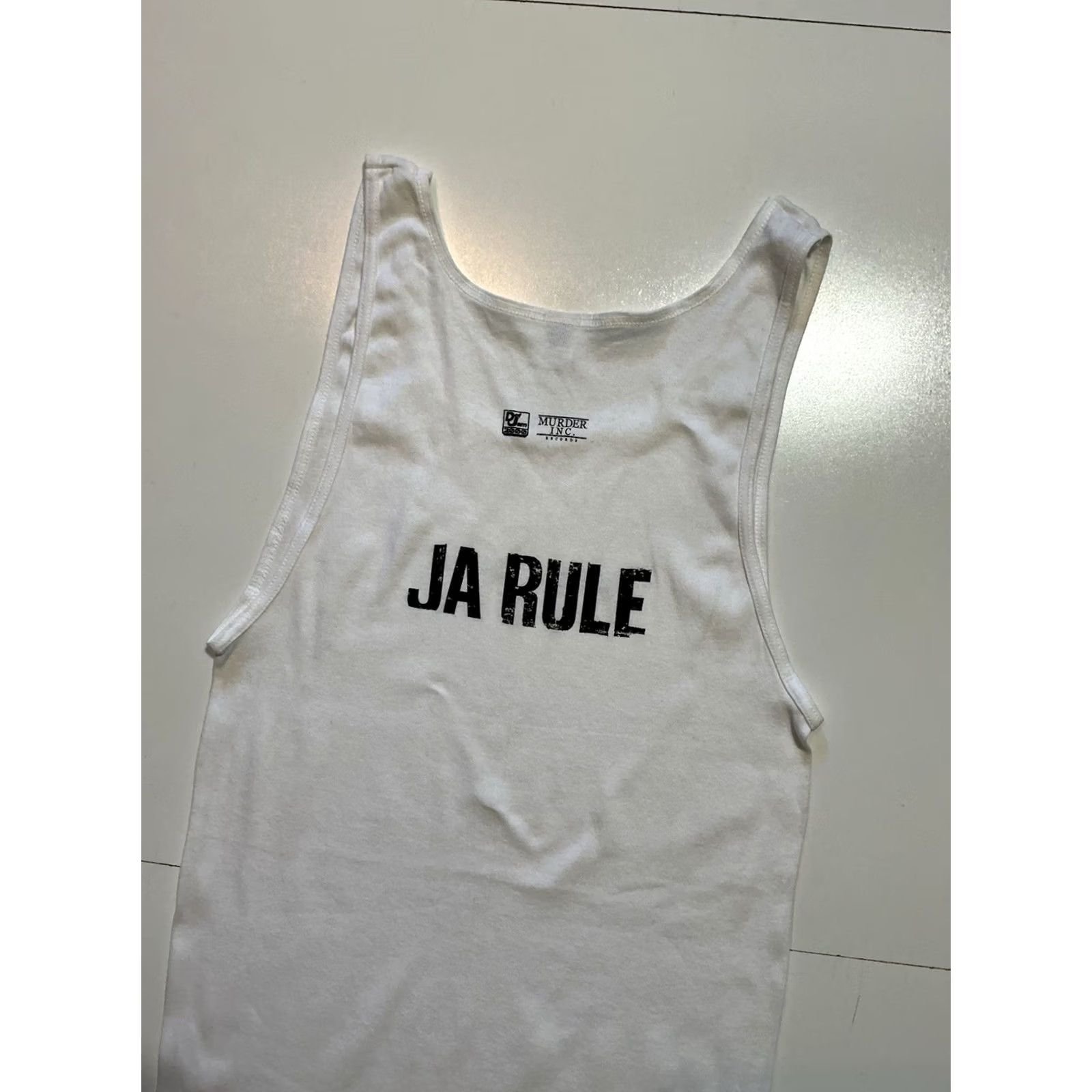 Fruit Of The Loom VINTAGE Ja Rule Venni Vetti Vecci Murder Inc. Def Jam Tank Top Shirt XL White Mens Size US XL / EU 56 / 4 - 5 Thumbnail