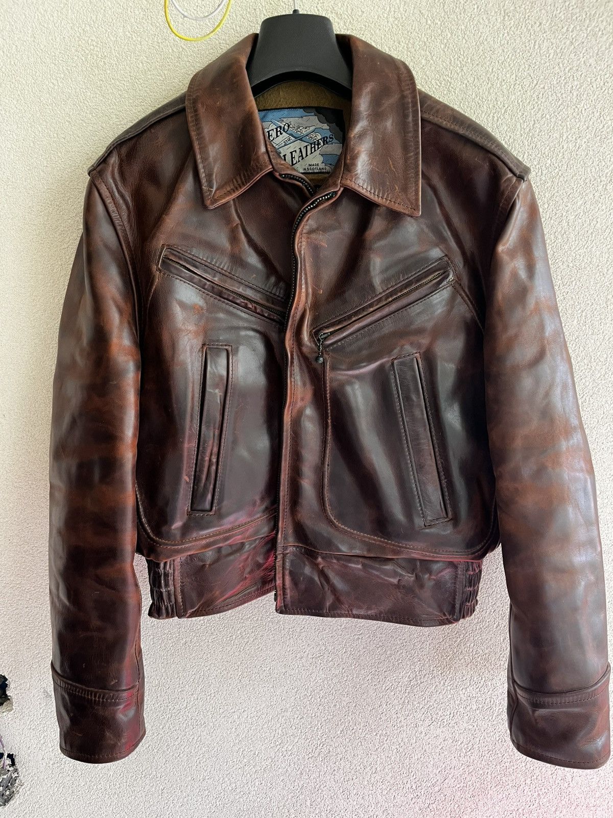 Aero Leathers Rarest Aero Leather Jacket Horse Leather Size US S / EU 44-46 / 1 - 1 Thumbnail