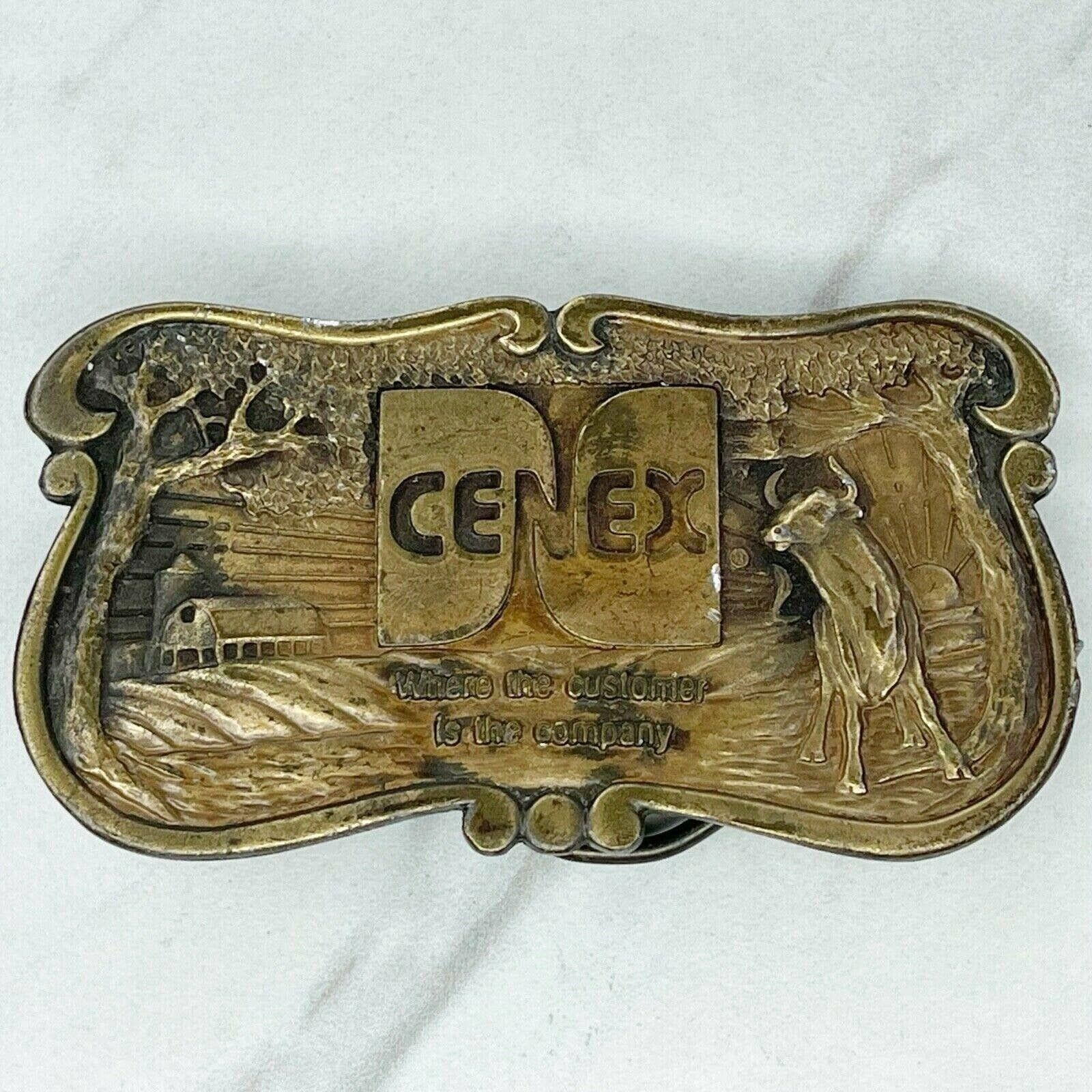 Vintage Cenex Farmers Union Central Exchange Belt Buckle Grailed