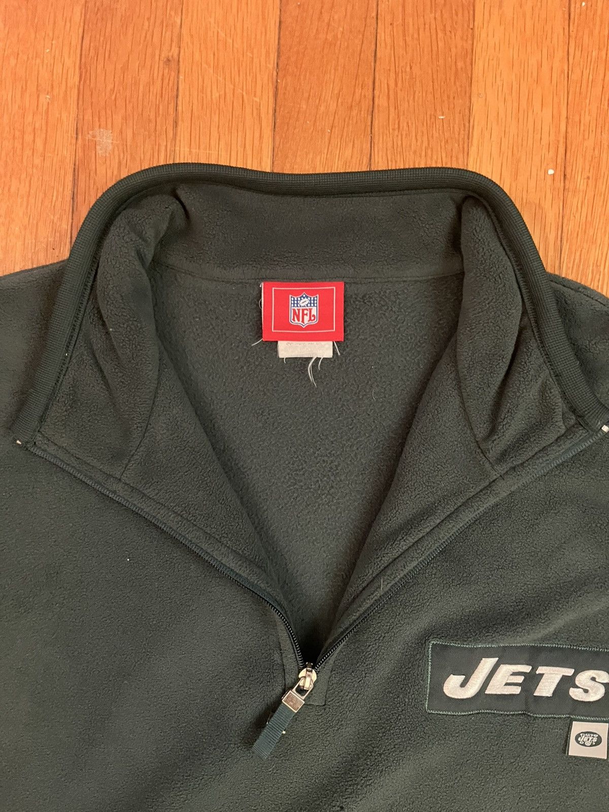 NFL Vintage New York Jets quarter zip Size US XL / EU 56 / 4 - 3 Thumbnail