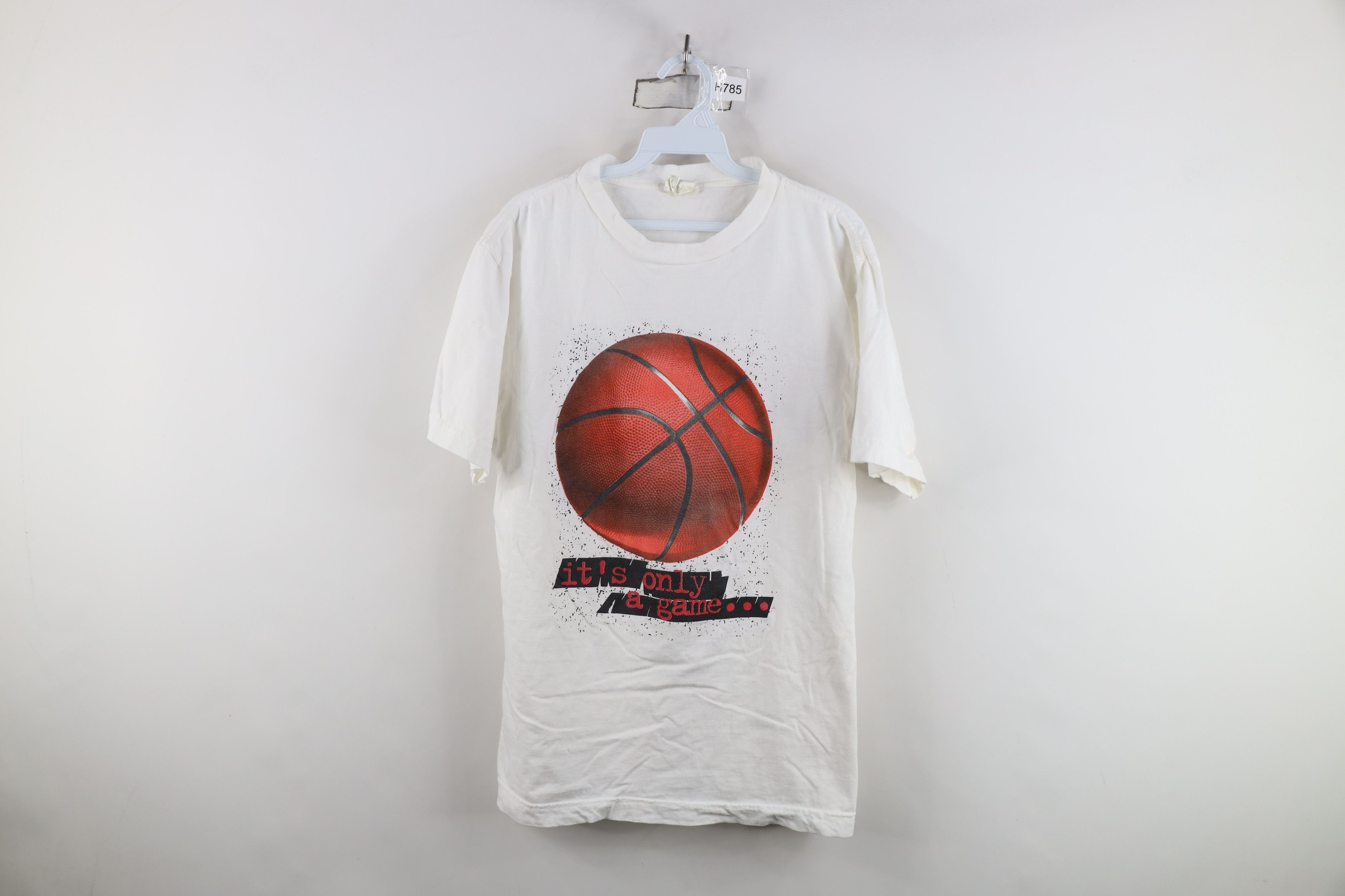 Vintage Vintage 90s Streetwear A Game Yeah Right Basketball T-Shirt Size US L / EU 52-54 / 3 - 1 Thumbnail
