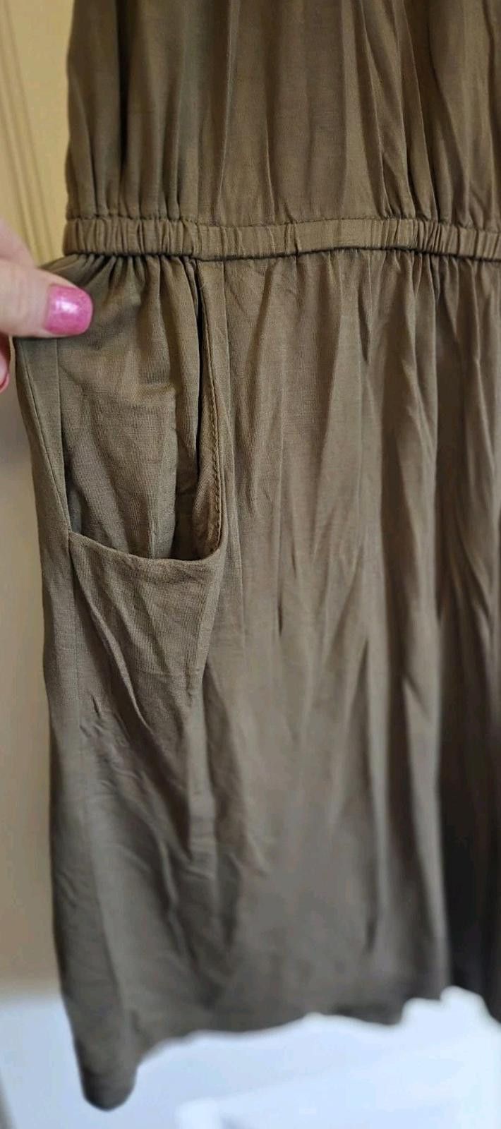 The Unbranded Brand Womens Sleeveless Spaghetti Strappy Romper Shorts 1 Pc Olive Size 36" / US 14 / IT 50 - 3 Thumbnail