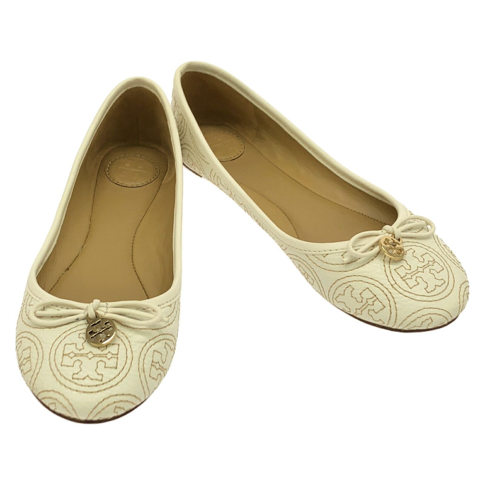 Tory Burch Tory Burch Flat Shoes Leather Shoes Leather Shoes in White, Women's