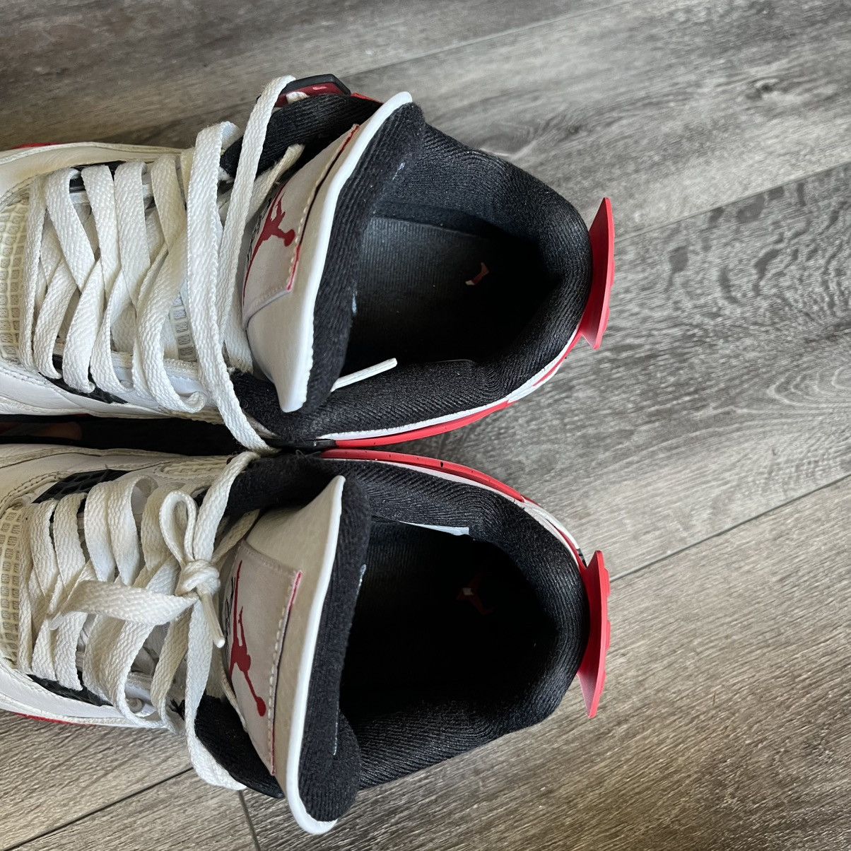 Jordan Brand Air Jordan 4 Retro Red Cement 2023 DH6927-161 Men’s Size 8 Size US 8 / EU 41 - 6 Thumbnail