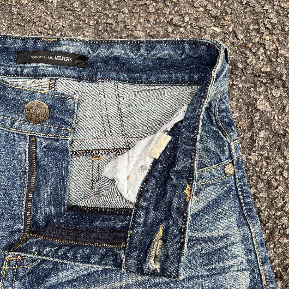 Tornado Mart Japanese Lolita Clawmark Jeans Faded Distressed Denim Punk Size US 30 / EU 46 - 8 Thumbnail