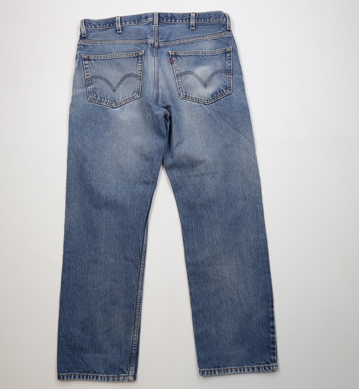 Levi's Vintage Y2K 2007 Levis 505 Regular Straight Leg Denim Jeans Size US 38 / EU 54 - 14 Thumbnail