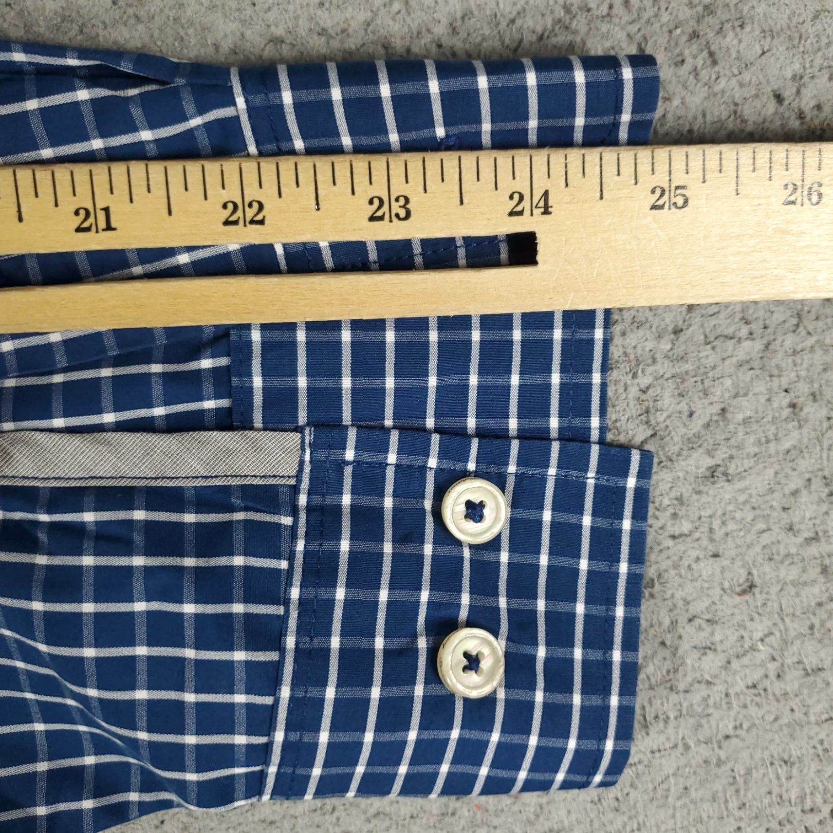 Tommy Bahama Tommy Bahama Shirt Mens Large Blue Check Cotton Button Up Long Sleeve Size US L / EU 52-54 / 3 - 6 Thumbnail