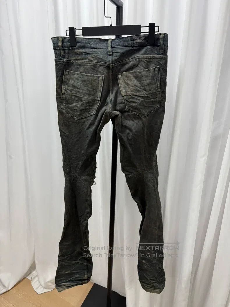 Julius Julius Peak Blue Clay Dye Crooked Sword Creased Trousers Size US 27 - 6 Thumbnail