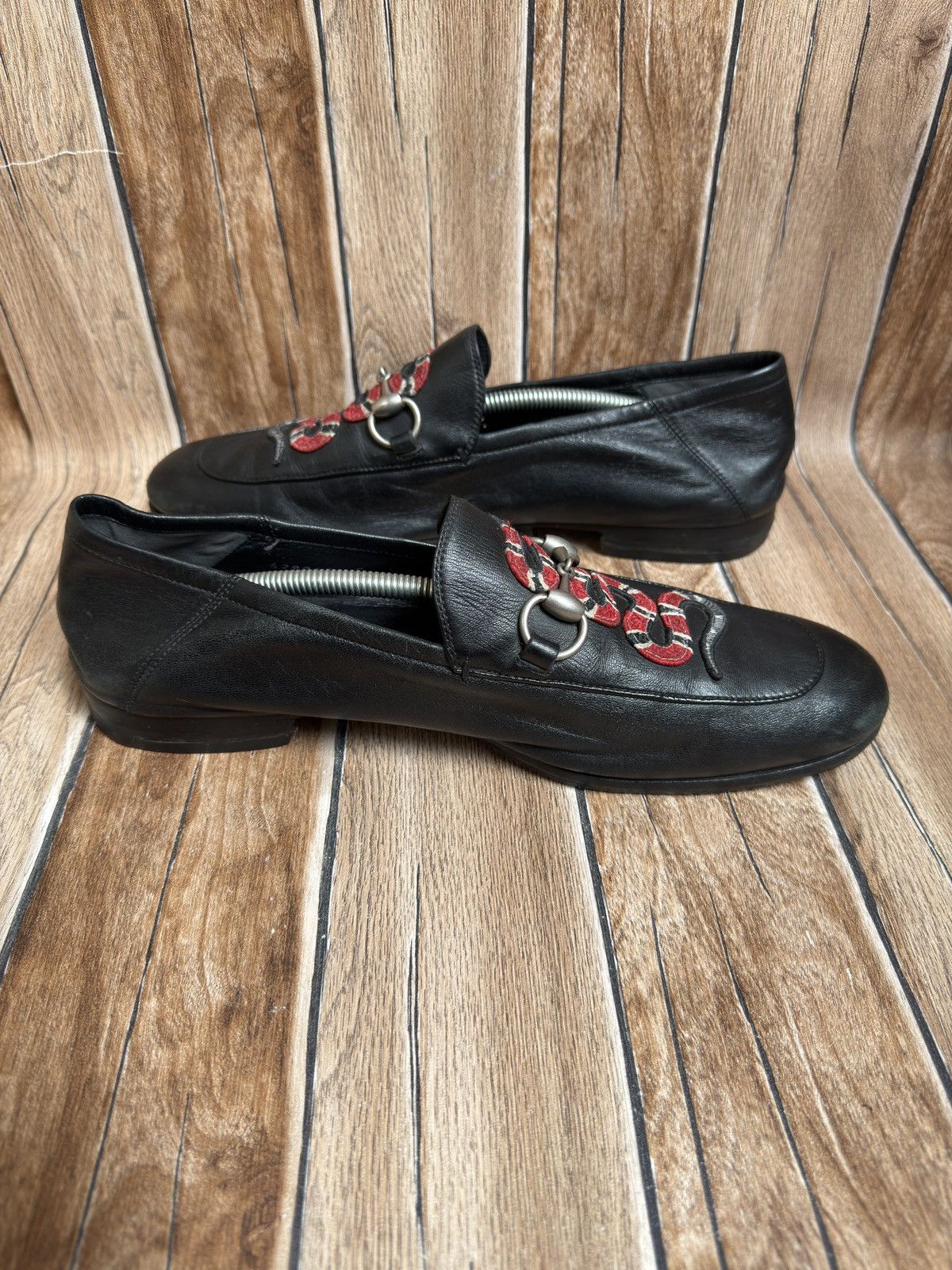 Gucci Brixton snake loafers Size US 9 / EU 42 - 7 Thumbnail
